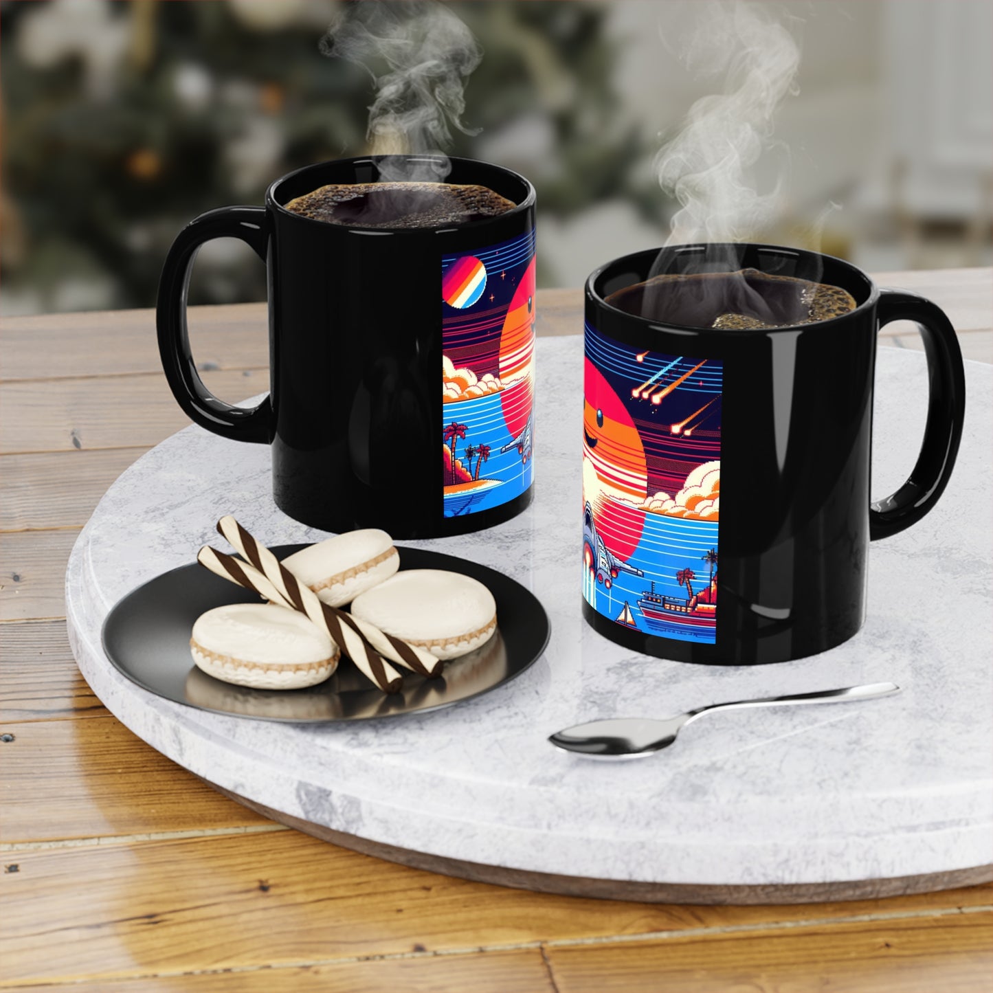 Black Coffee Mug, 11oz