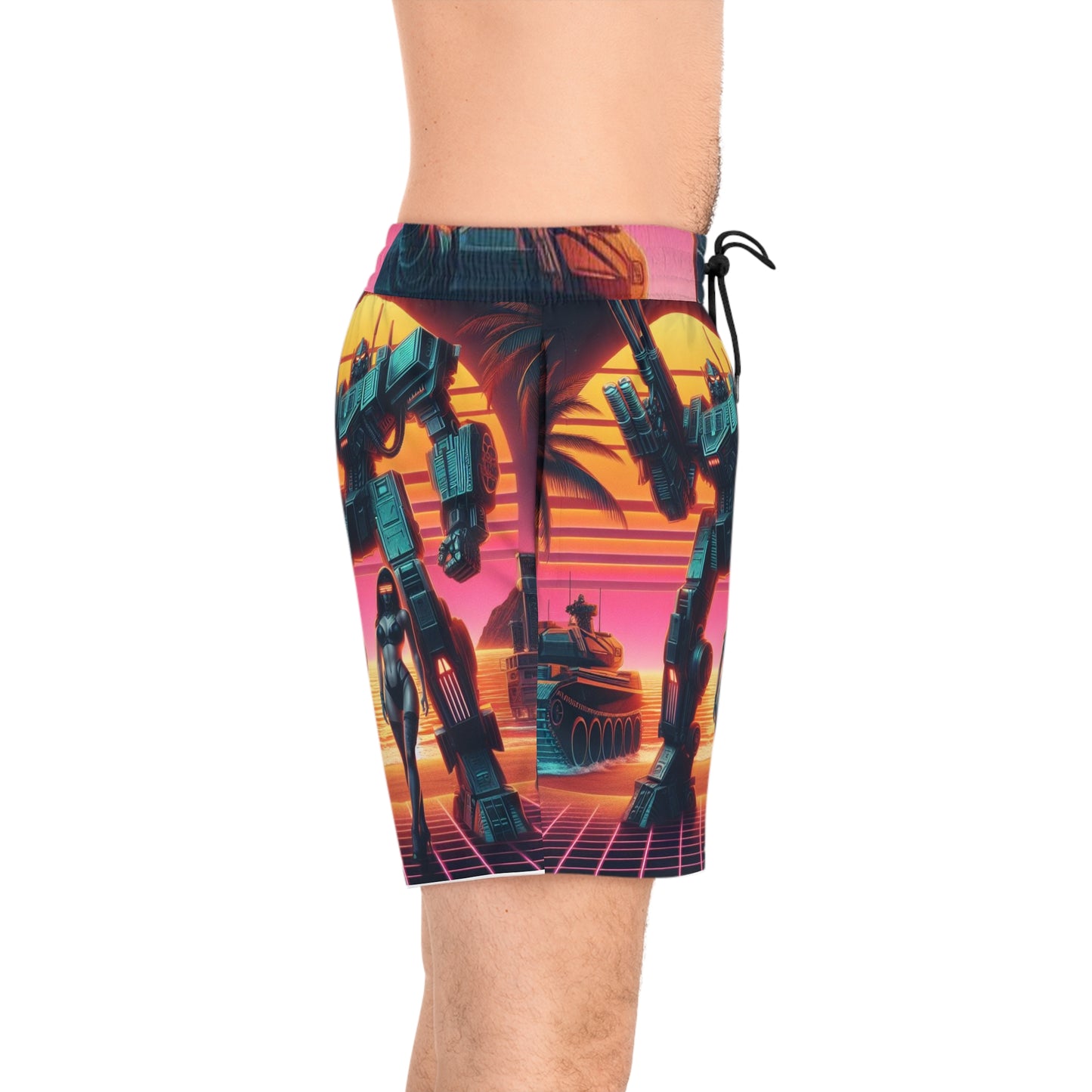Men's Mid-Length Swim Shorts (AOP)