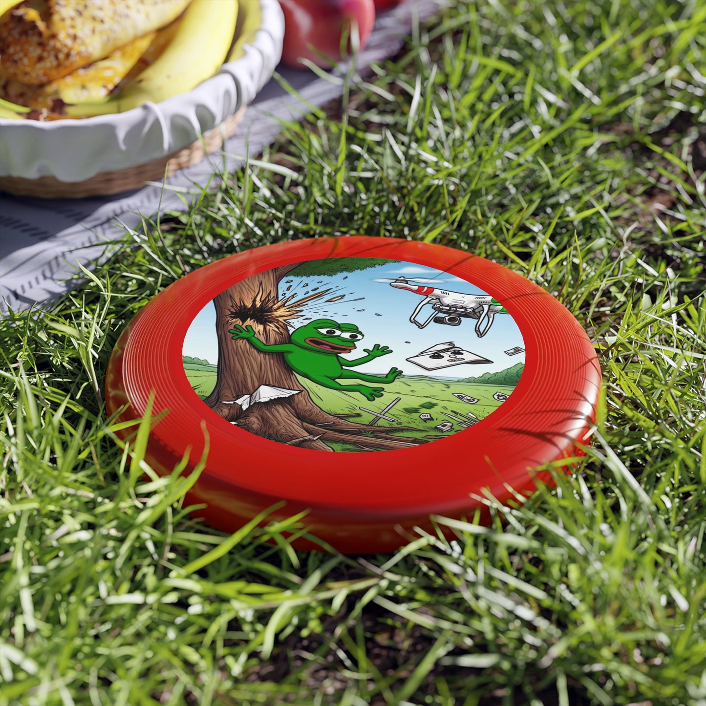 Wham-O Frisbee with Playful Frog Design - Perfect for Outdoor Fun and Games!