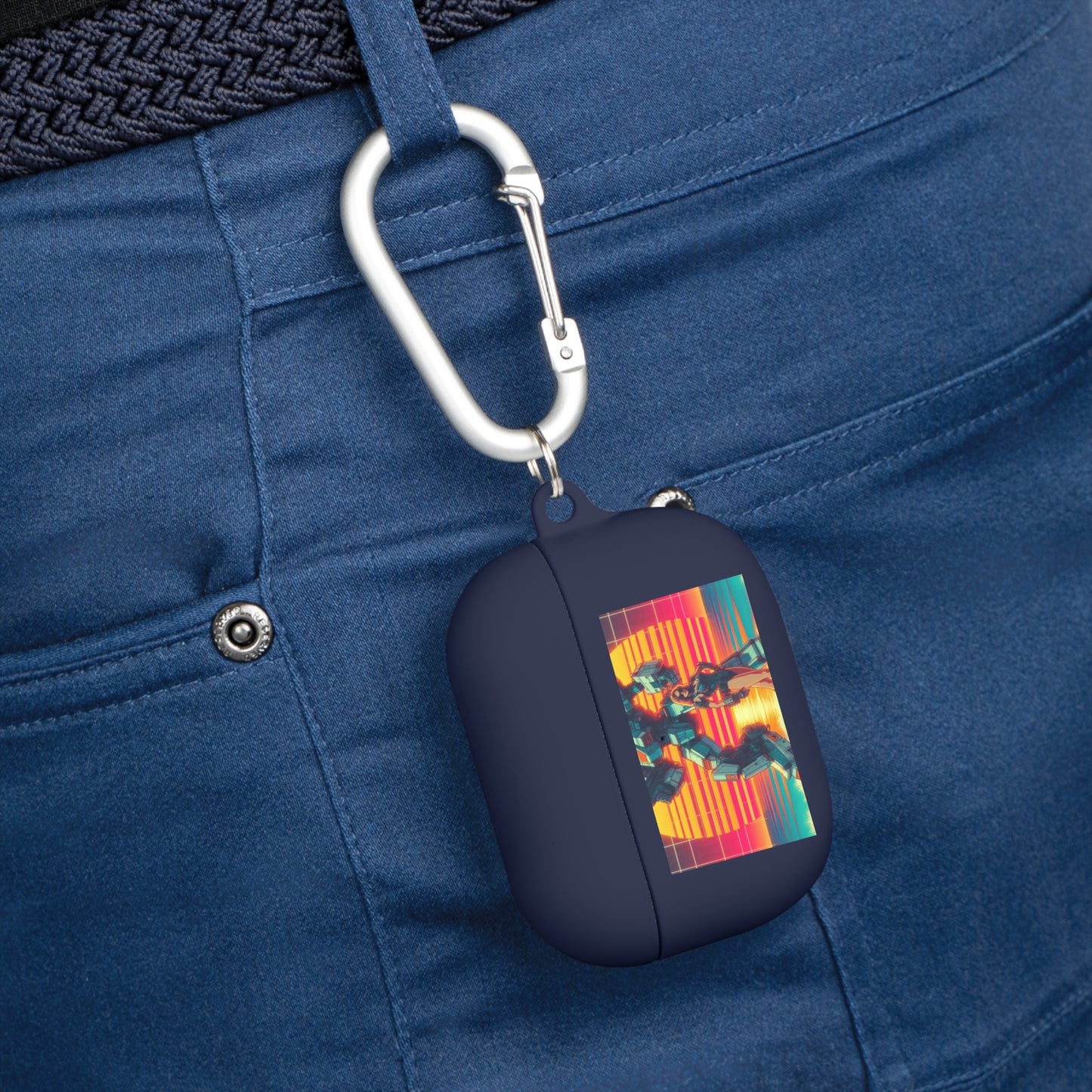 Retro Robot AirPods Case Cover - Stylish Protector for Music Lovers