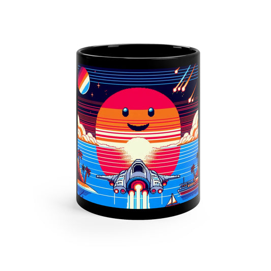 Black Coffee Mug, 11oz