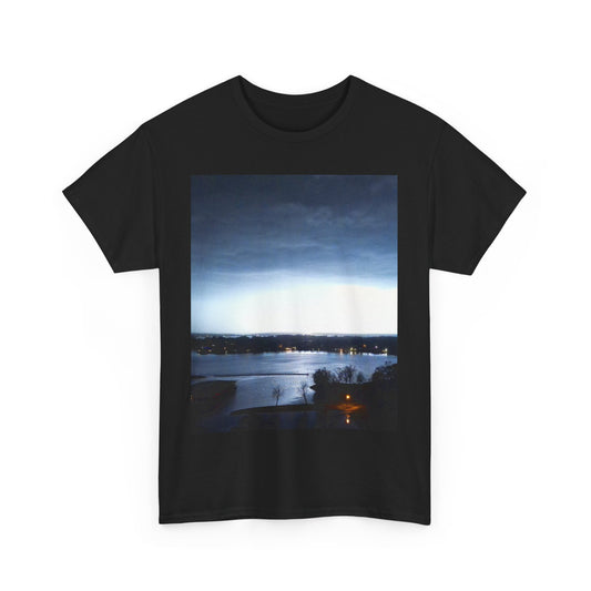 Serene Landscape Unisex Heavy Cotton Tee - Perfect for Nature Lovers