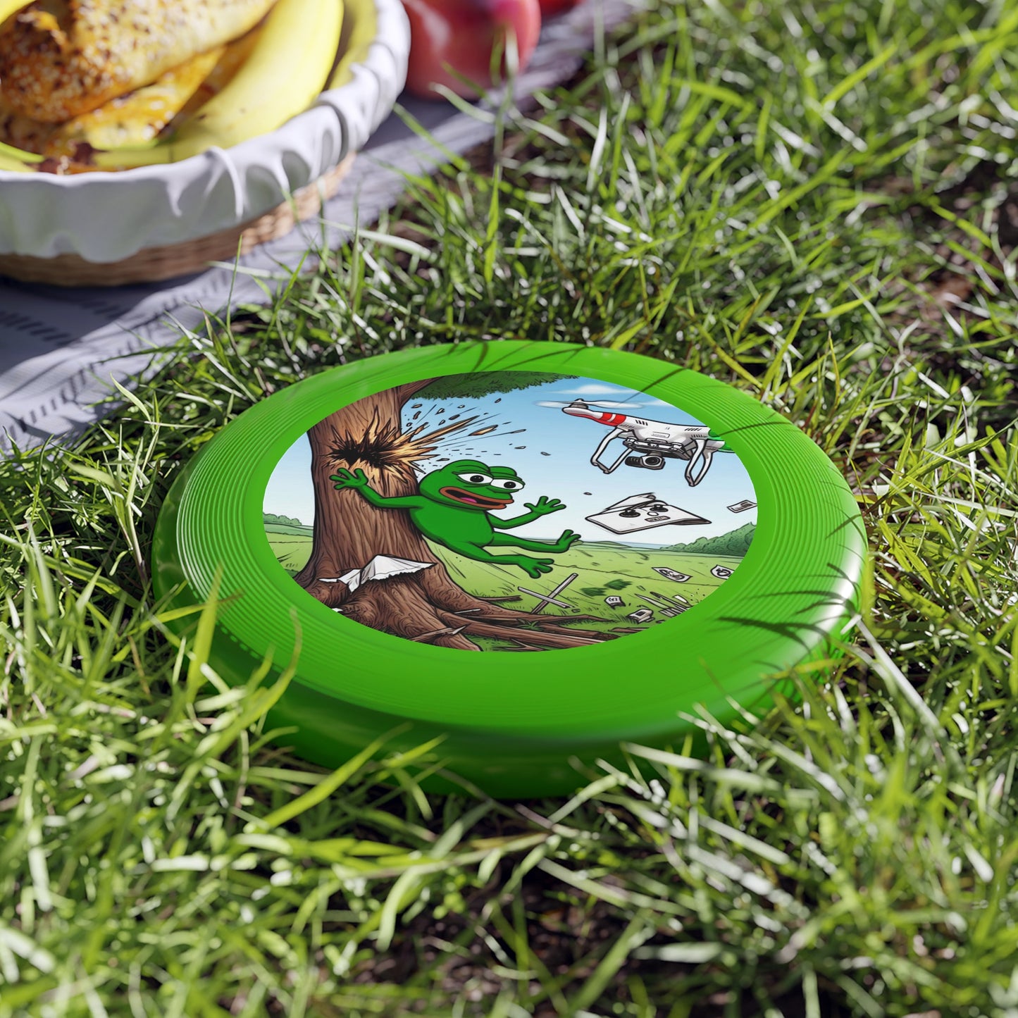 Wham-O Frisbee with Playful Frog Design - Perfect for Outdoor Fun and Games!