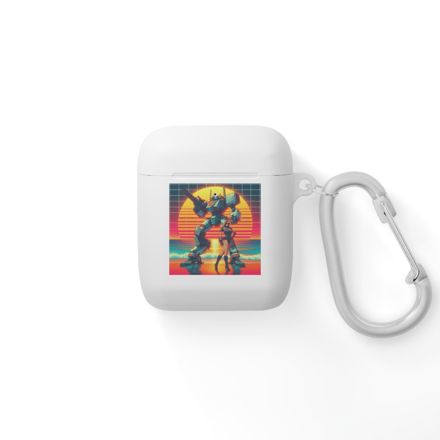 Retro Robot AirPods Case Cover - Stylish Protector for Music Lovers