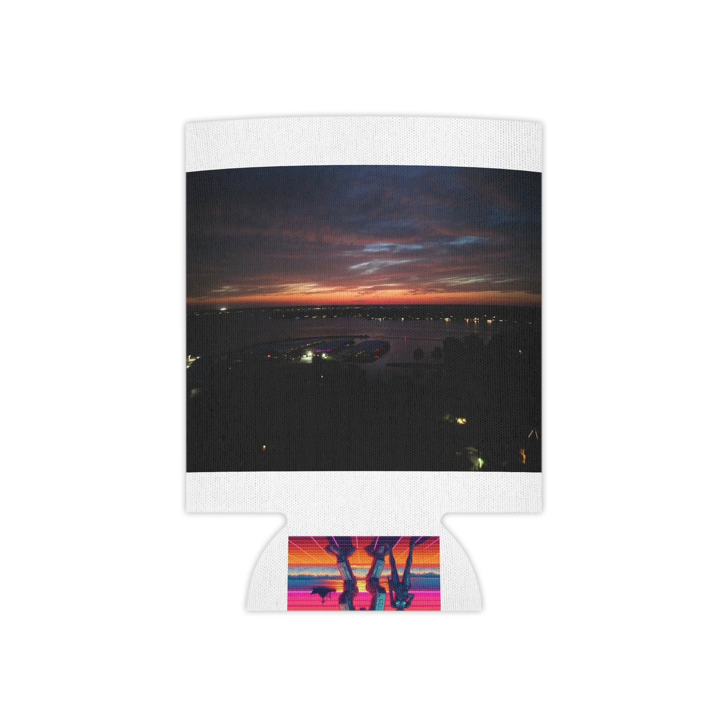 Sunset Paradise Can Cooler - Tropical Drink Insulator for Parties, BBQs, Beach Days, Summer Celebrations, Gifts