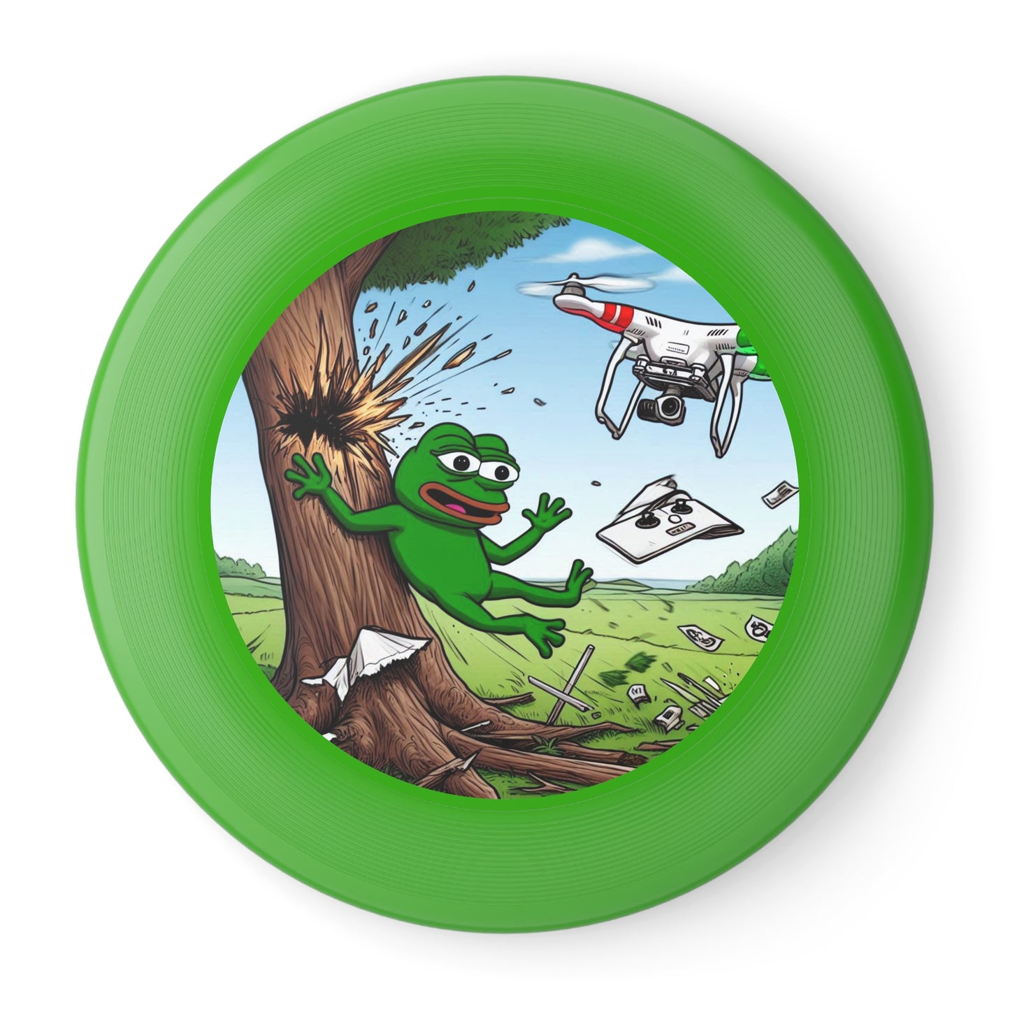 Wham-O Frisbee with Playful Frog Design - Perfect for Outdoor Fun and Games!