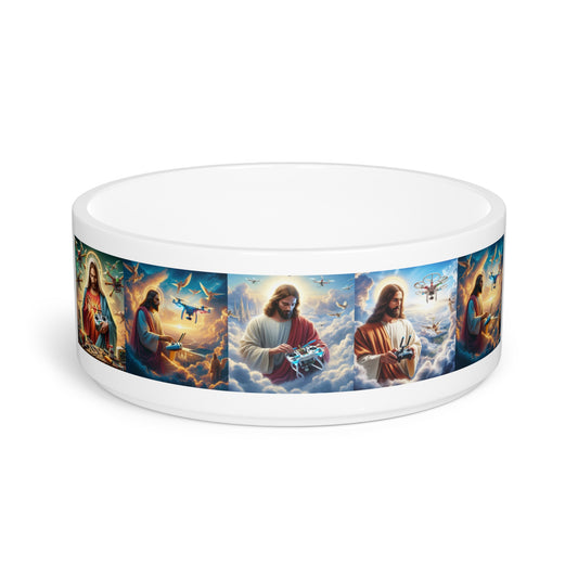 Divine Pet Bowl - Jesus Design for Faithful Pet Lovers