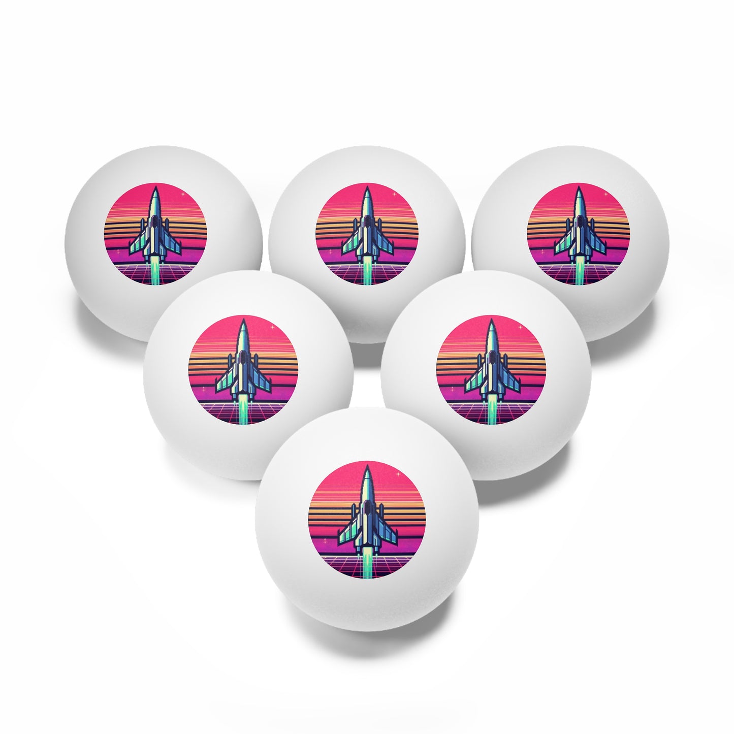 Ping Pong Balls, 6 pcs