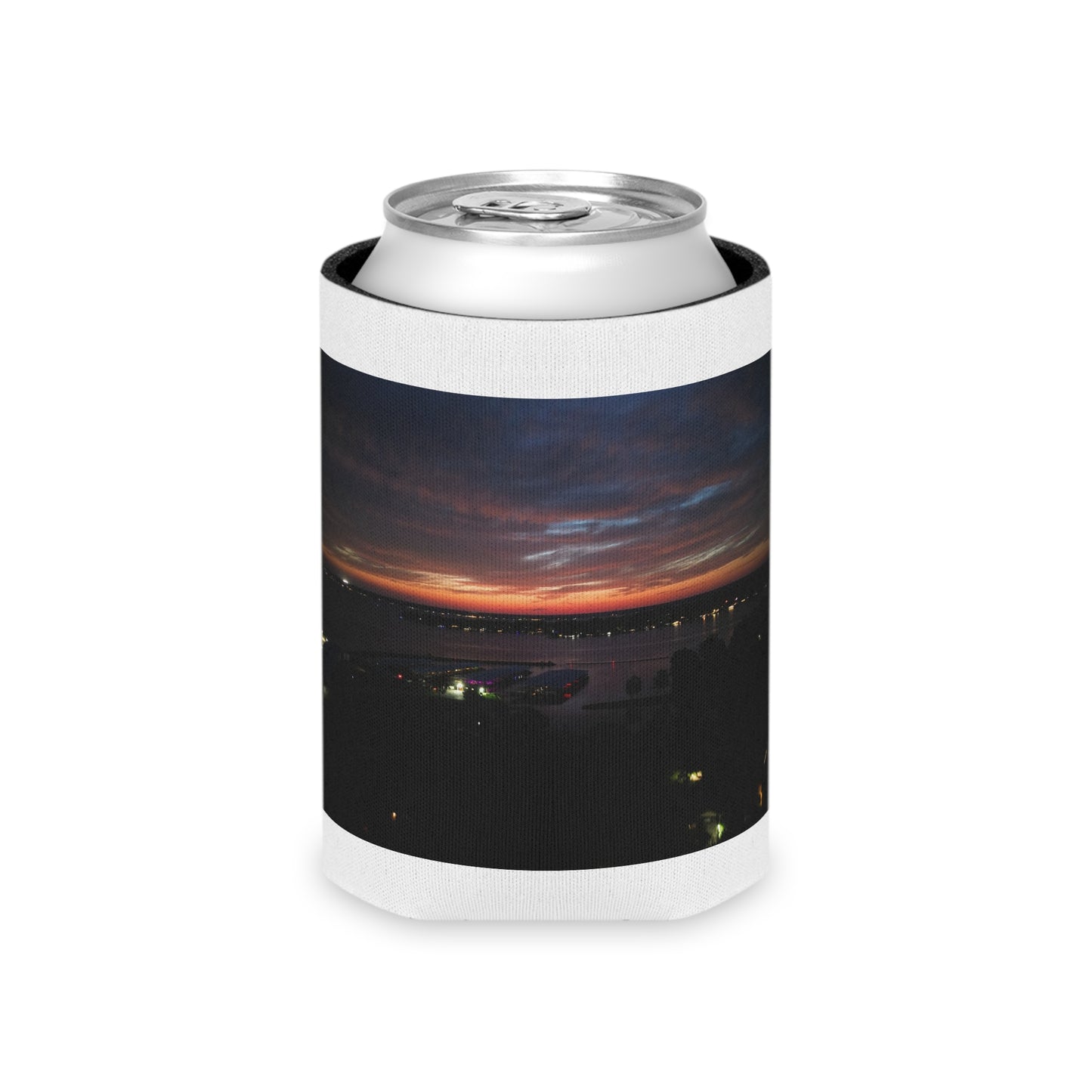 Sunset Paradise Can Cooler - Tropical Drink Insulator for Parties, BBQs, Beach Days, Summer Celebrations, Gifts