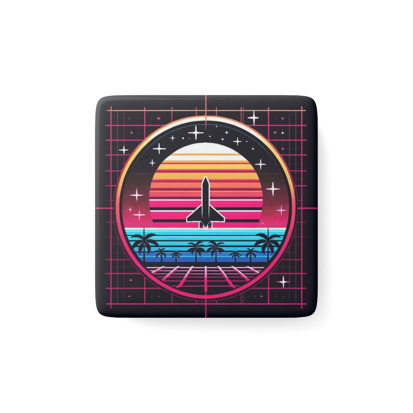 Porcelain Magnet, Square