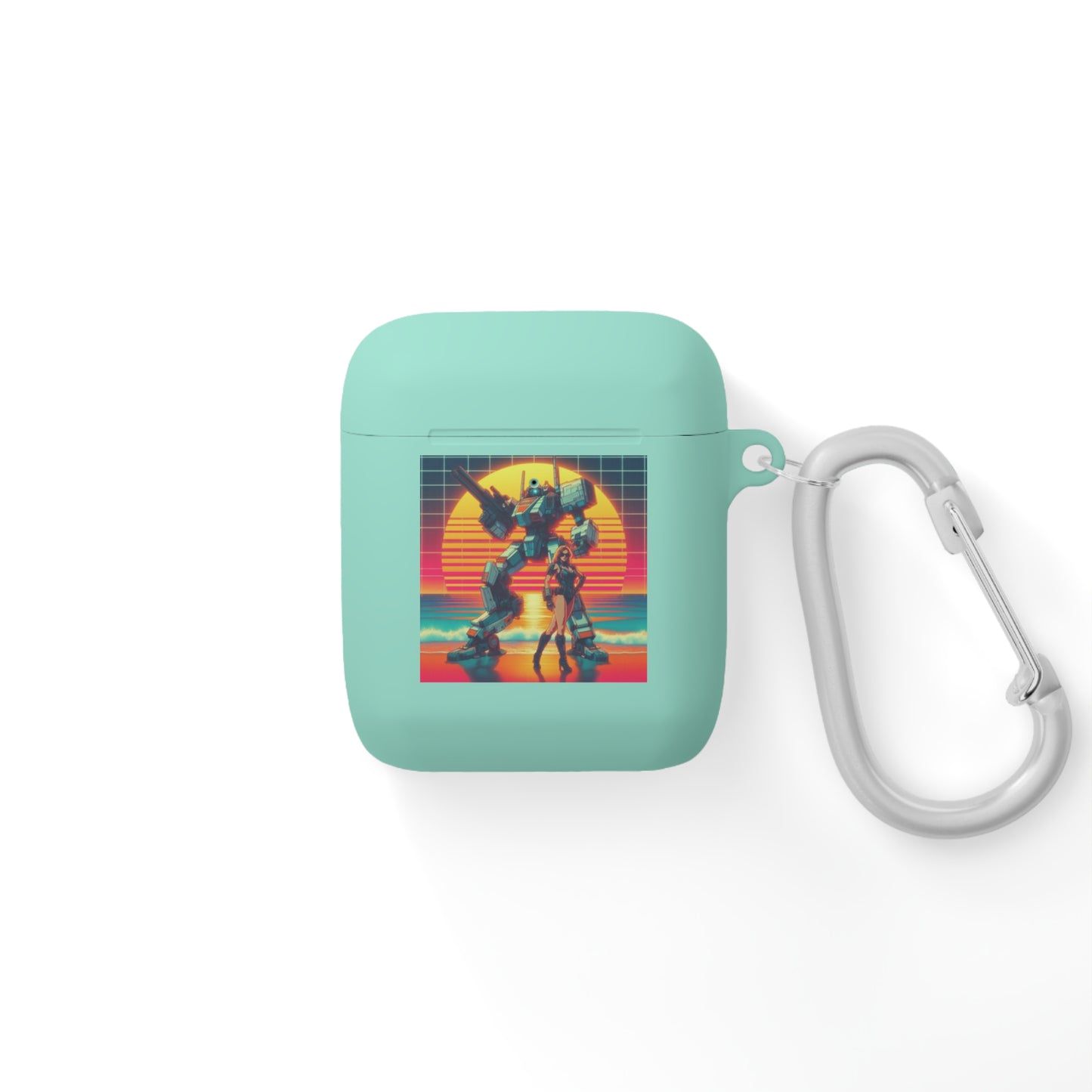 Retro Robot AirPods Case Cover - Stylish Protector for Music Lovers