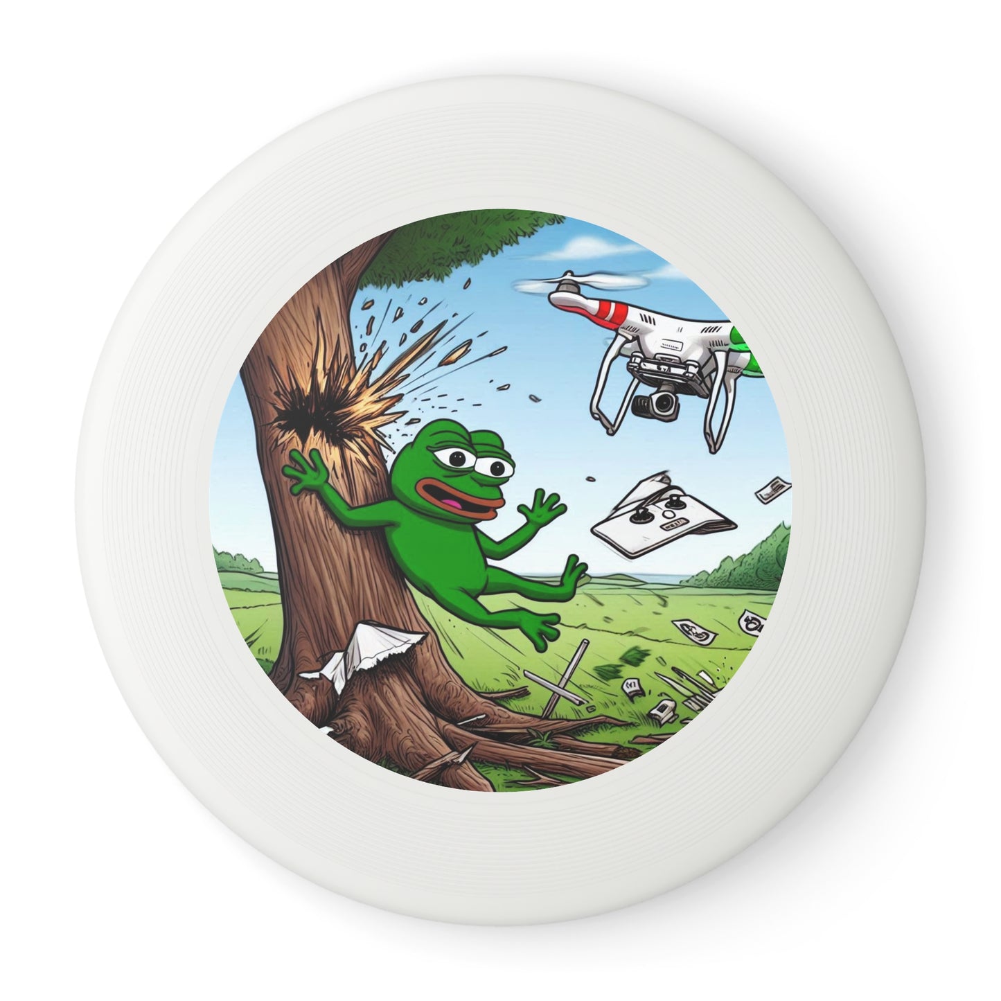 Wham-O Frisbee with Playful Frog Design - Perfect for Outdoor Fun and Games!