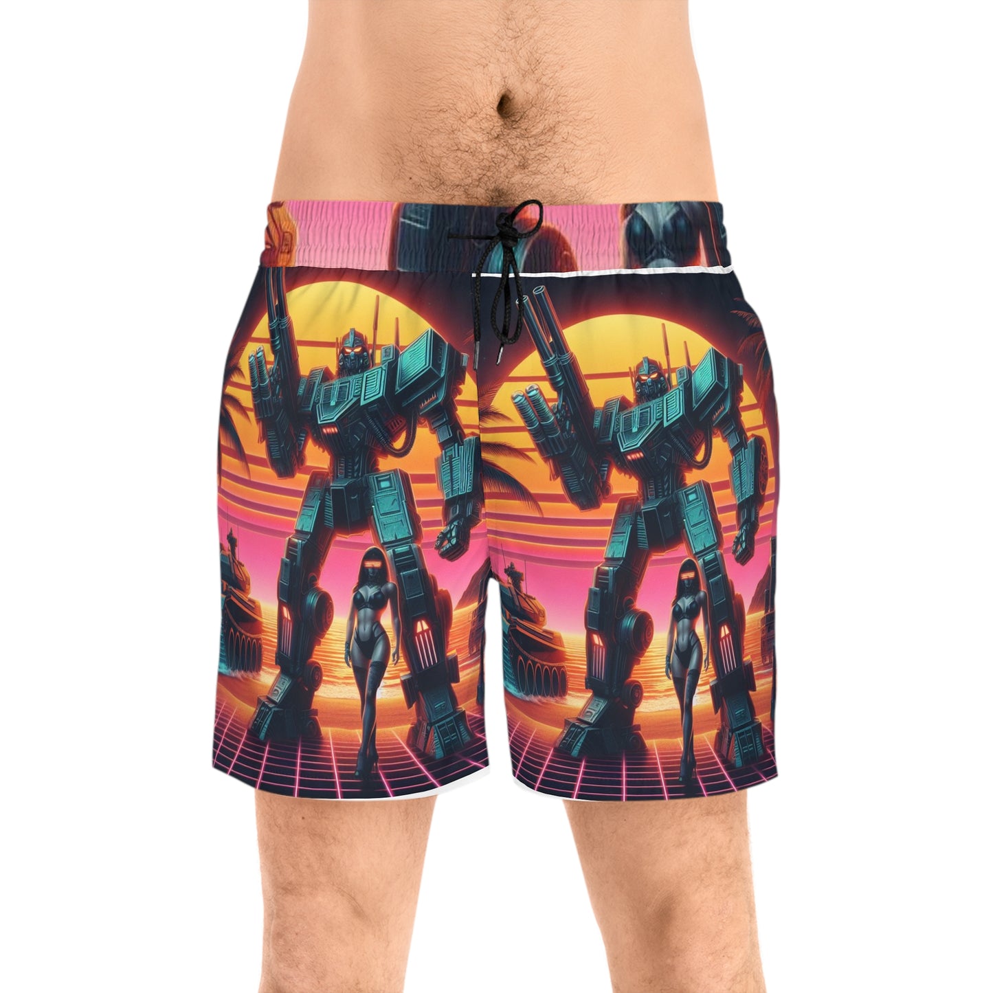 Men's Mid-Length Swim Shorts (AOP)