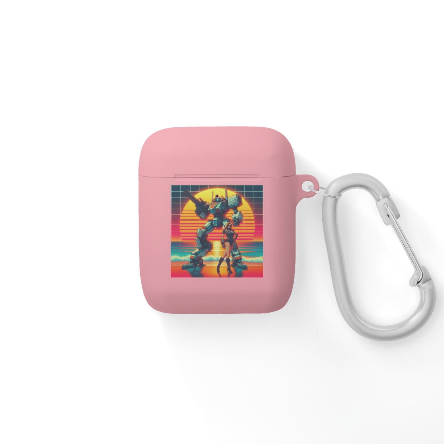 Retro Robot AirPods Case Cover - Stylish Protector for Music Lovers