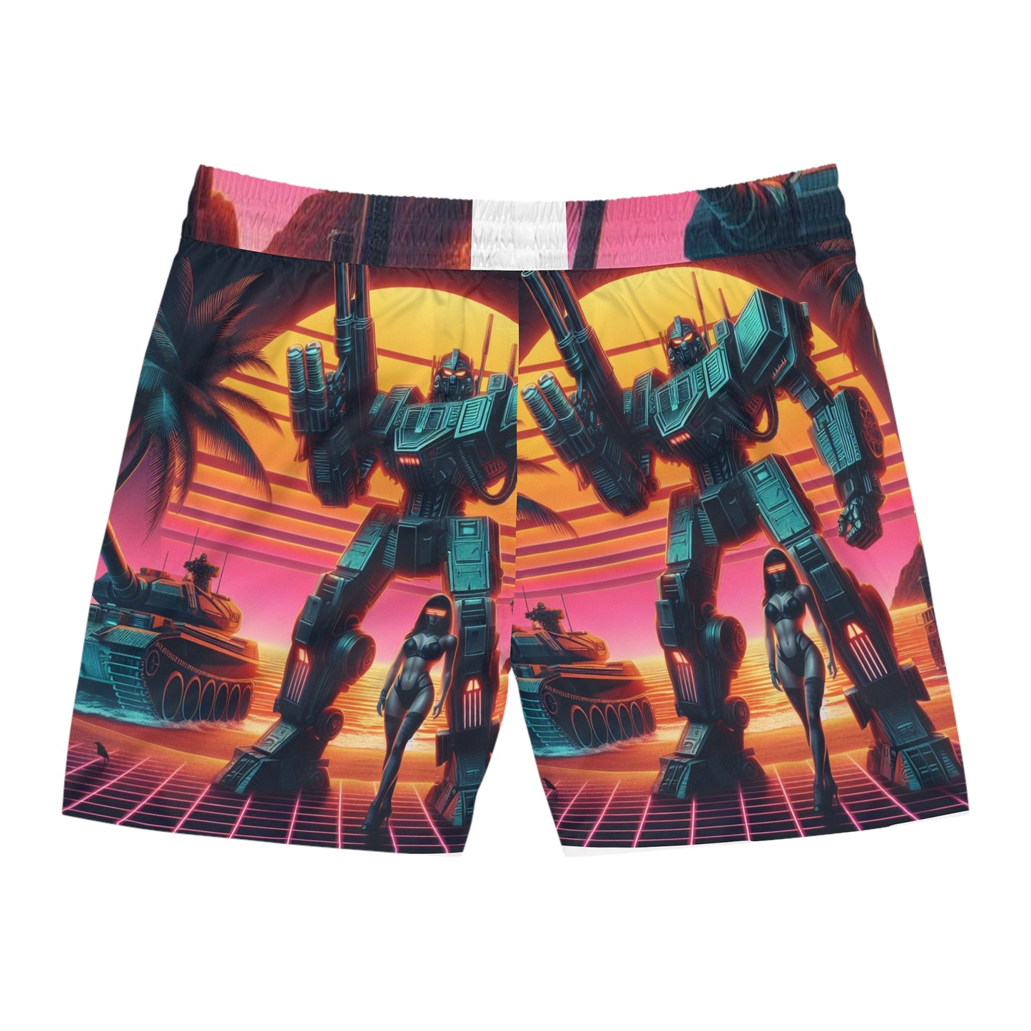 Men's Mid-Length Swim Shorts (AOP)