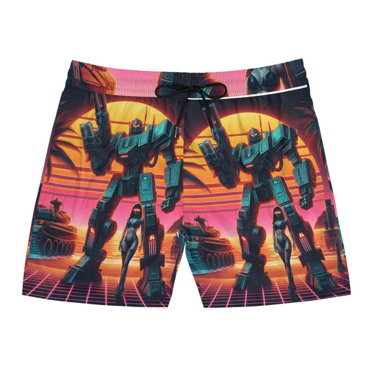 Men's Mid-Length Swim Shorts (AOP)