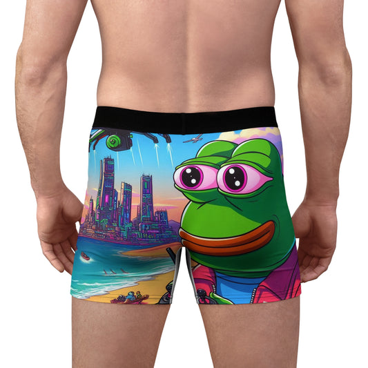Vibrant Animated Boxer Briefs - Fun Pepe Design for Everyday Comfort