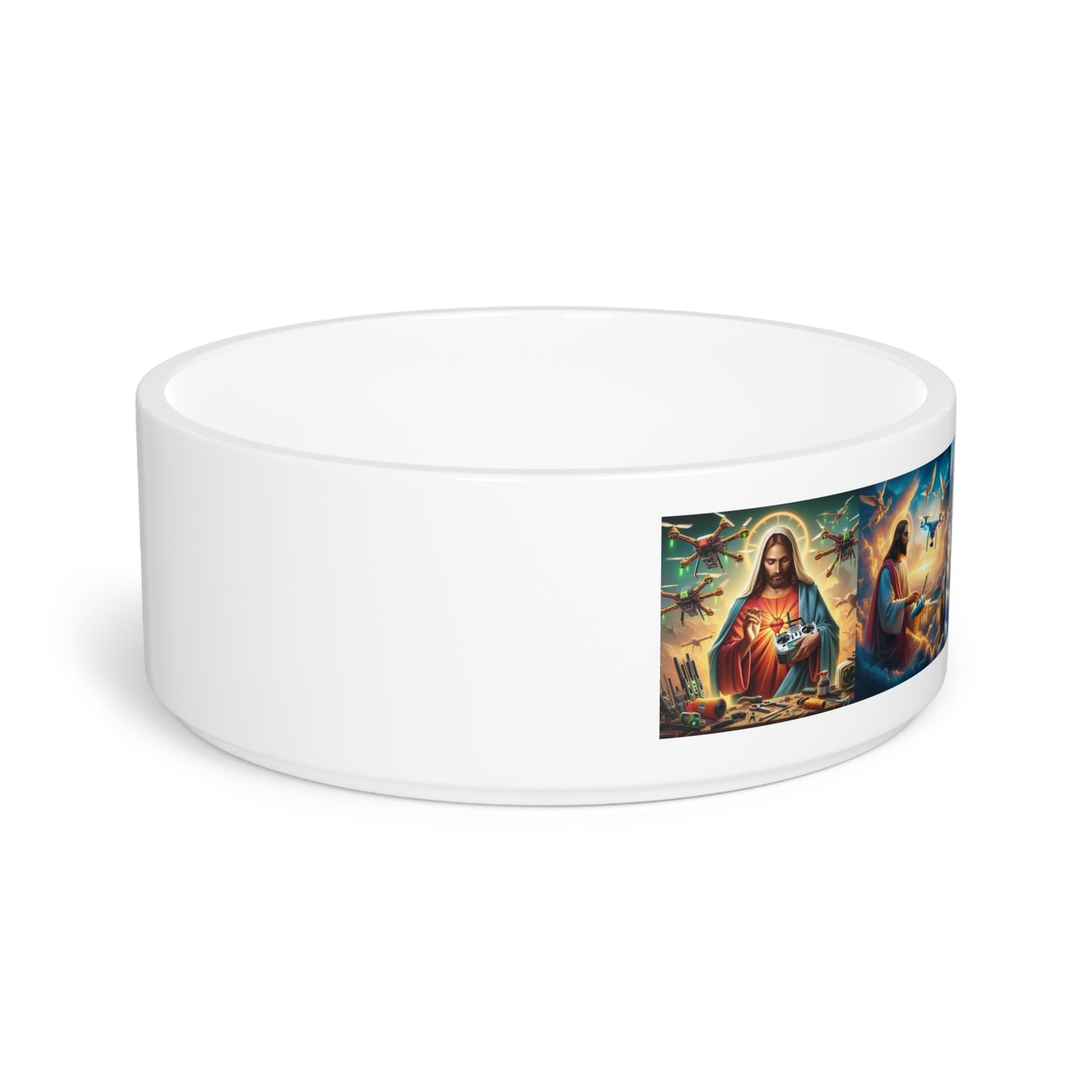 Divine Pet Bowl - Jesus Design for Faithful Pet Lovers