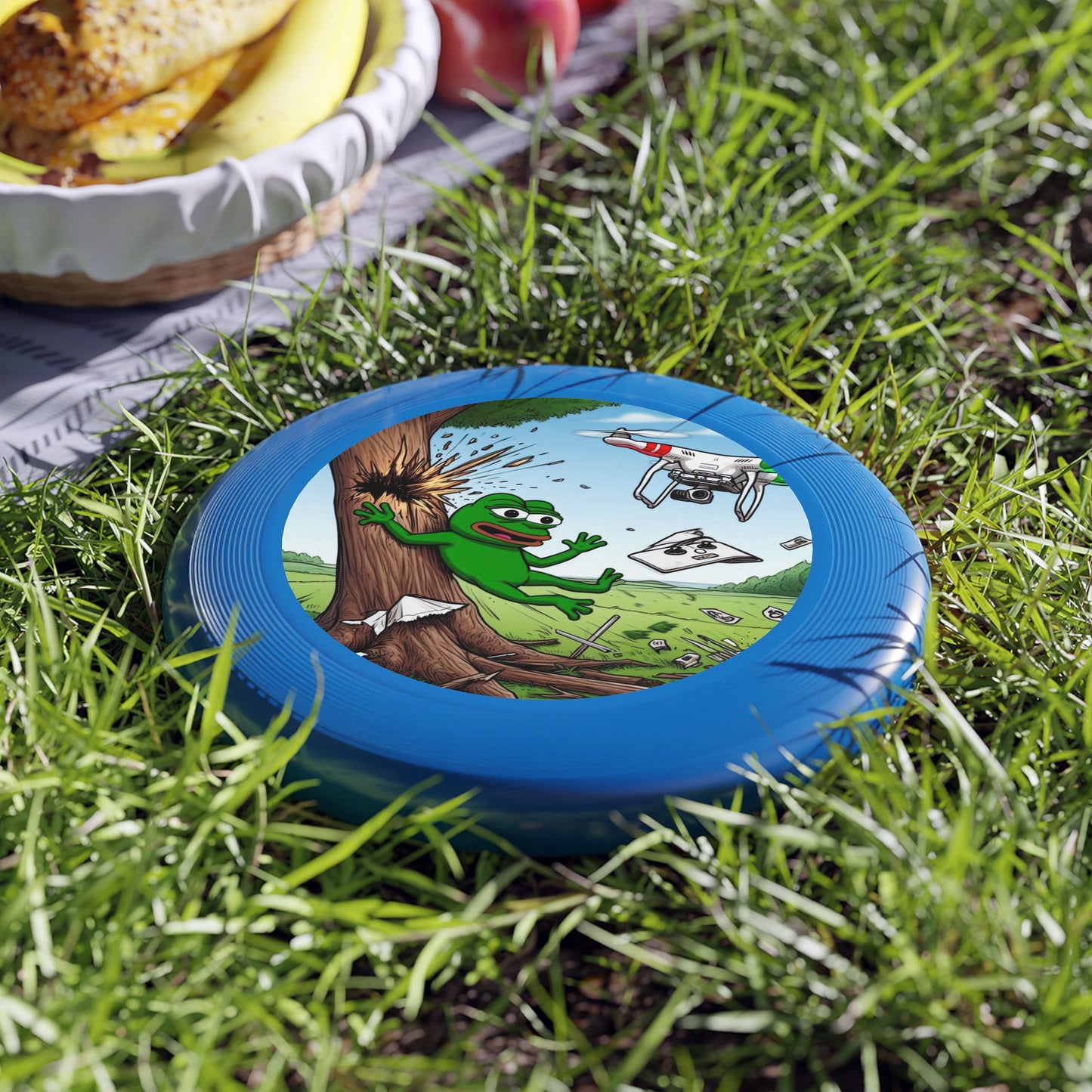 Wham-O Frisbee with Playful Frog Design - Perfect for Outdoor Fun and Games!