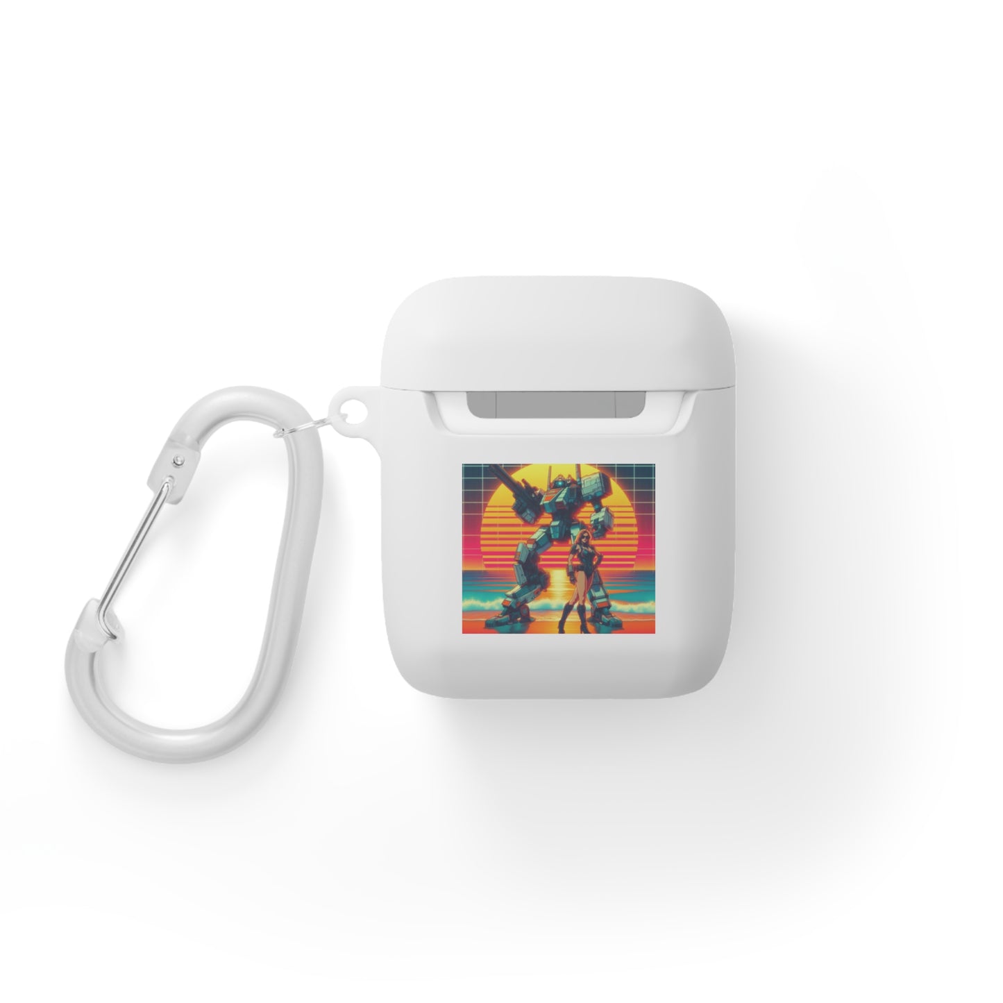 Retro Robot AirPods Case Cover - Stylish Protector for Music Lovers