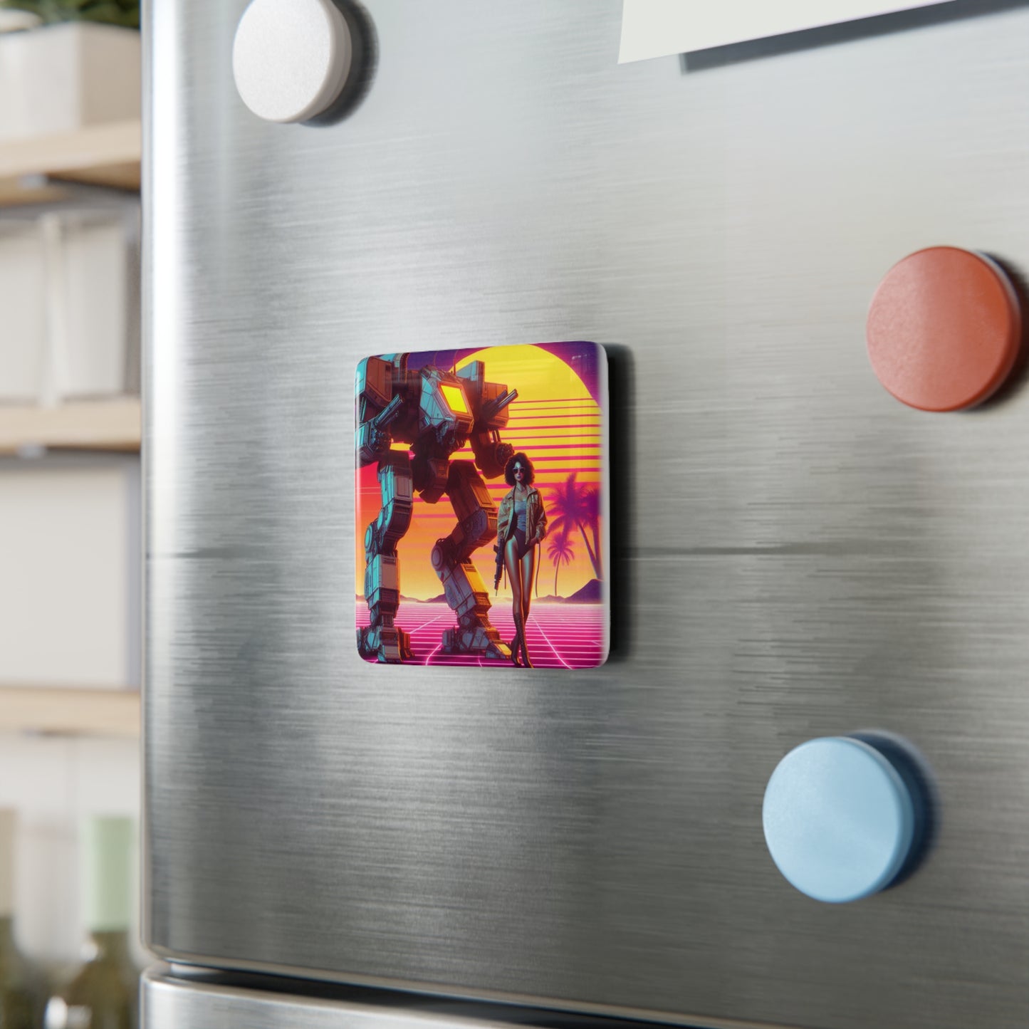 Porcelain Magnet, Square