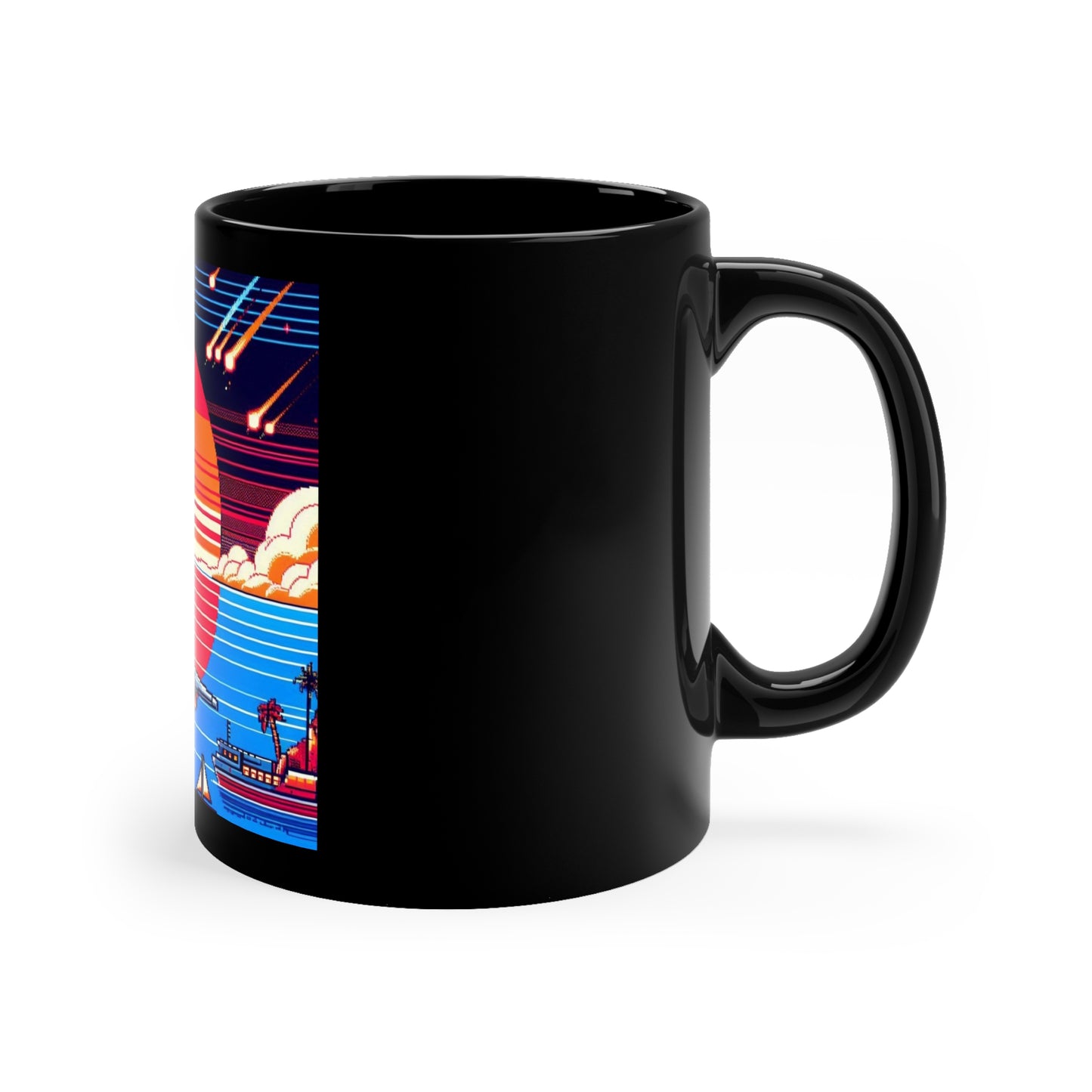 Black Coffee Mug, 11oz
