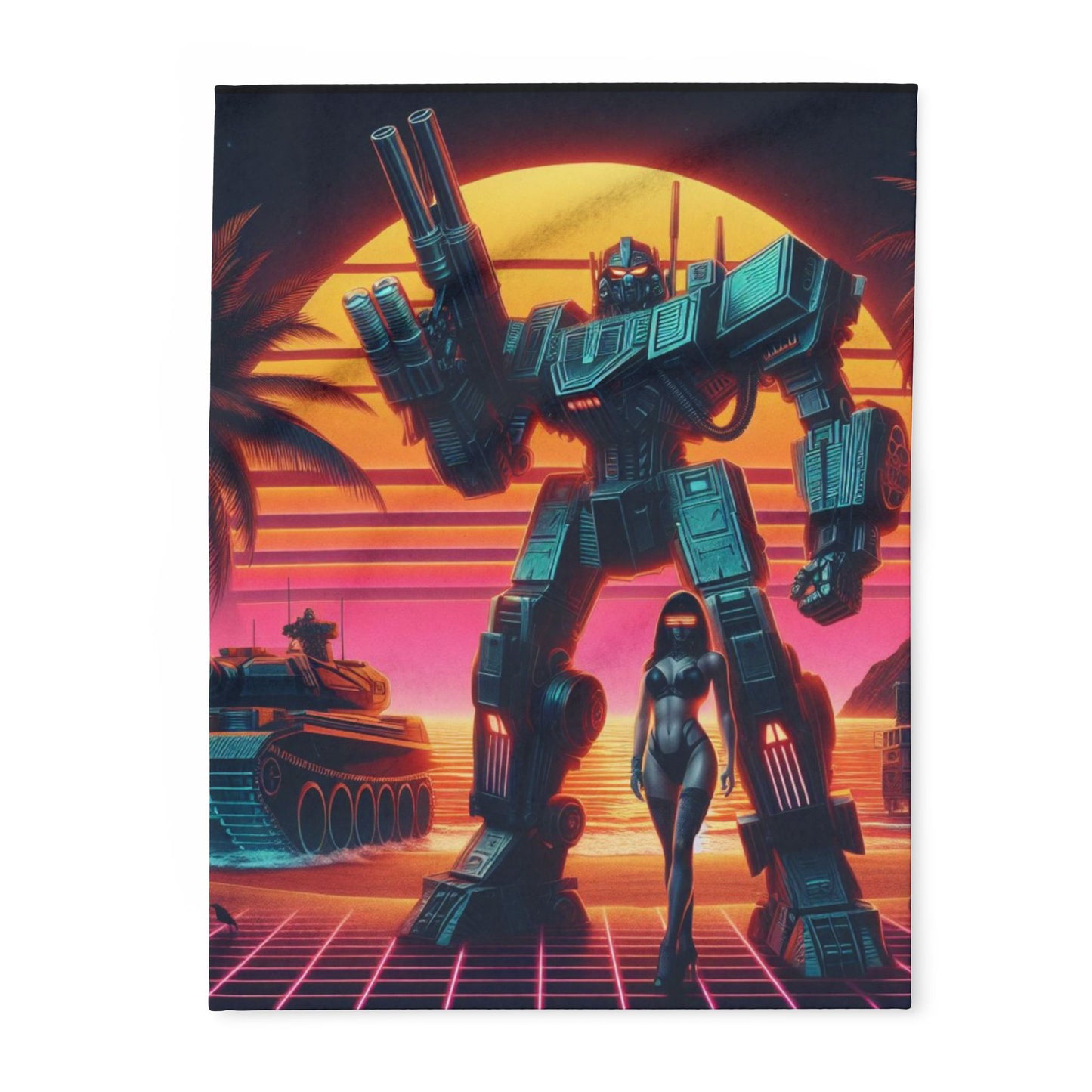 mecha Fleece Blanket