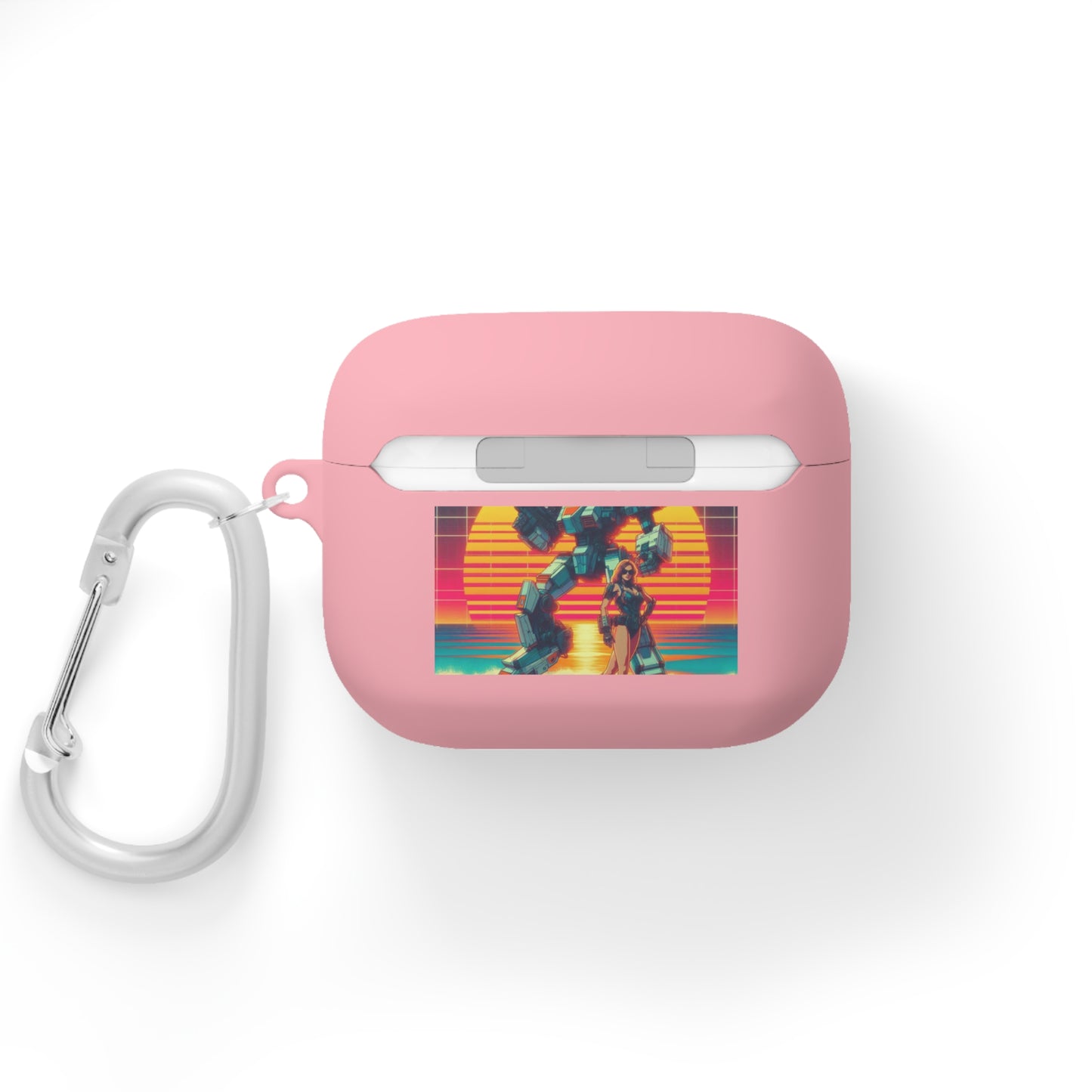 Retro Robot AirPods Case Cover - Stylish Protector for Music Lovers