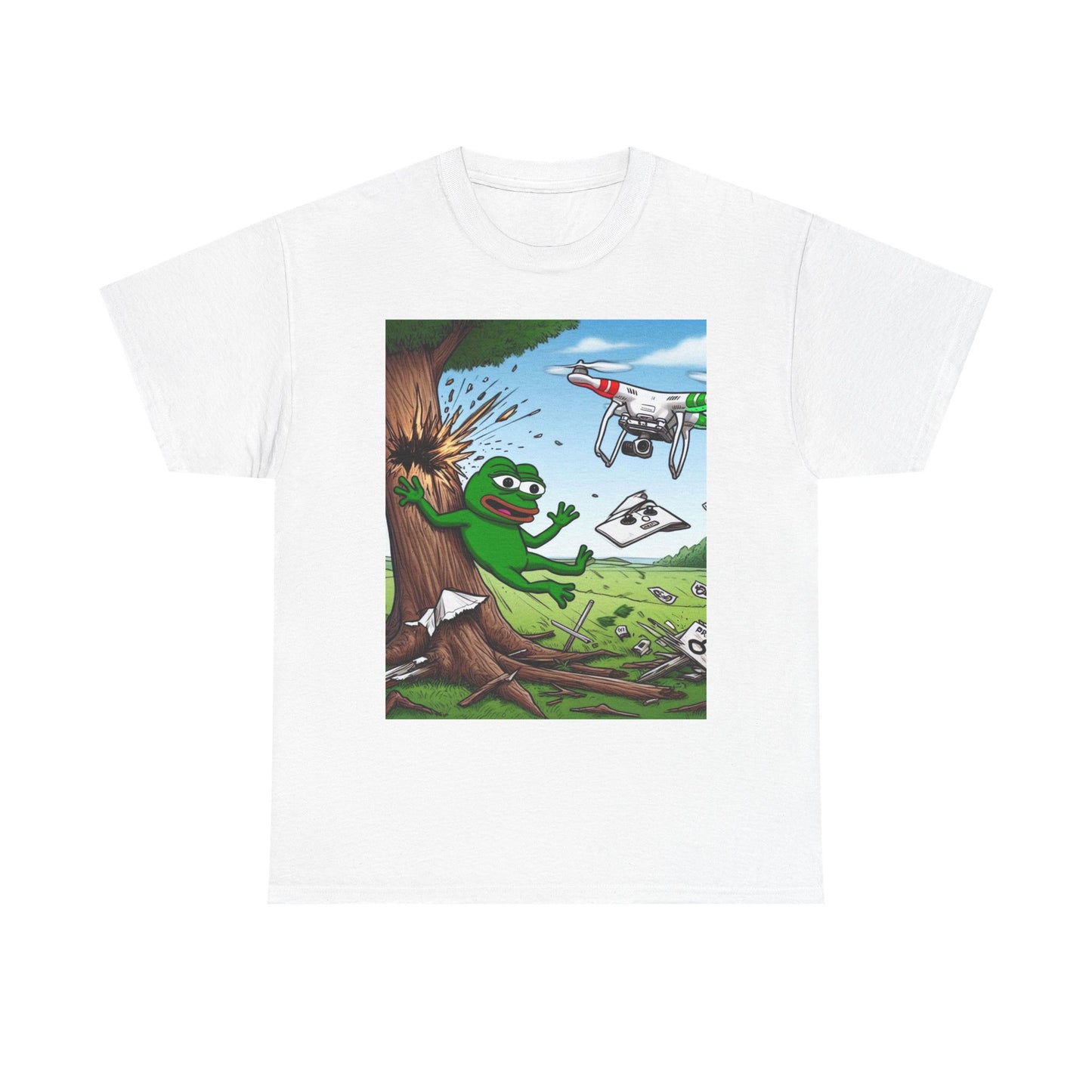 Funny Unisex Heavy Cotton Tee - Drone Adventure Design