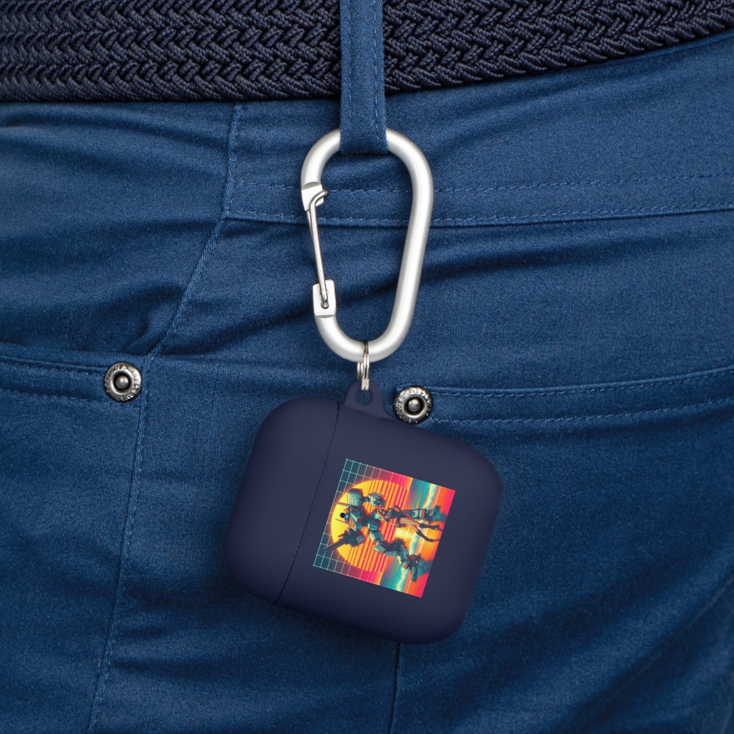 Retro Robot AirPods Case Cover - Stylish Protector for Music Lovers