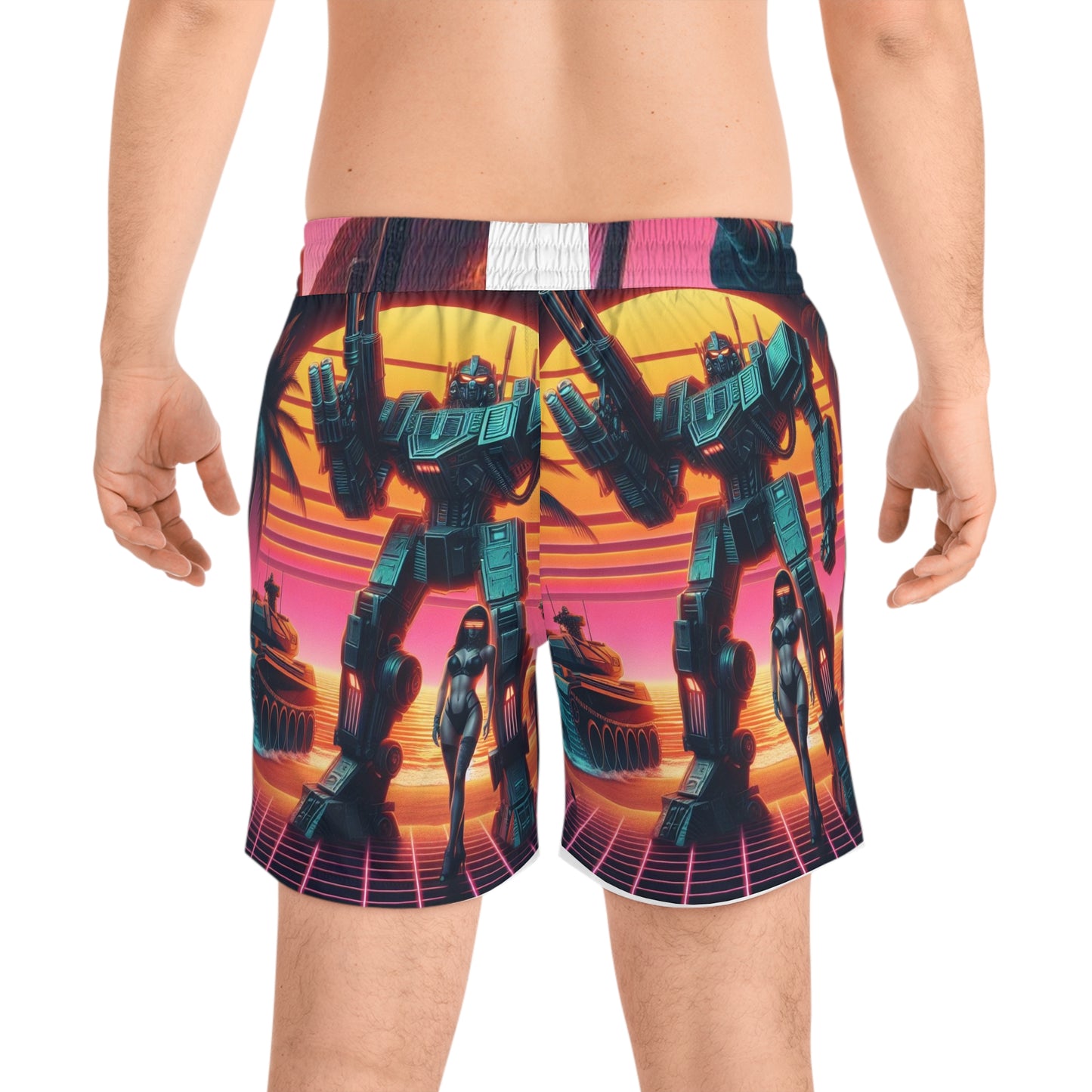 Men's Mid-Length Swim Shorts (AOP)