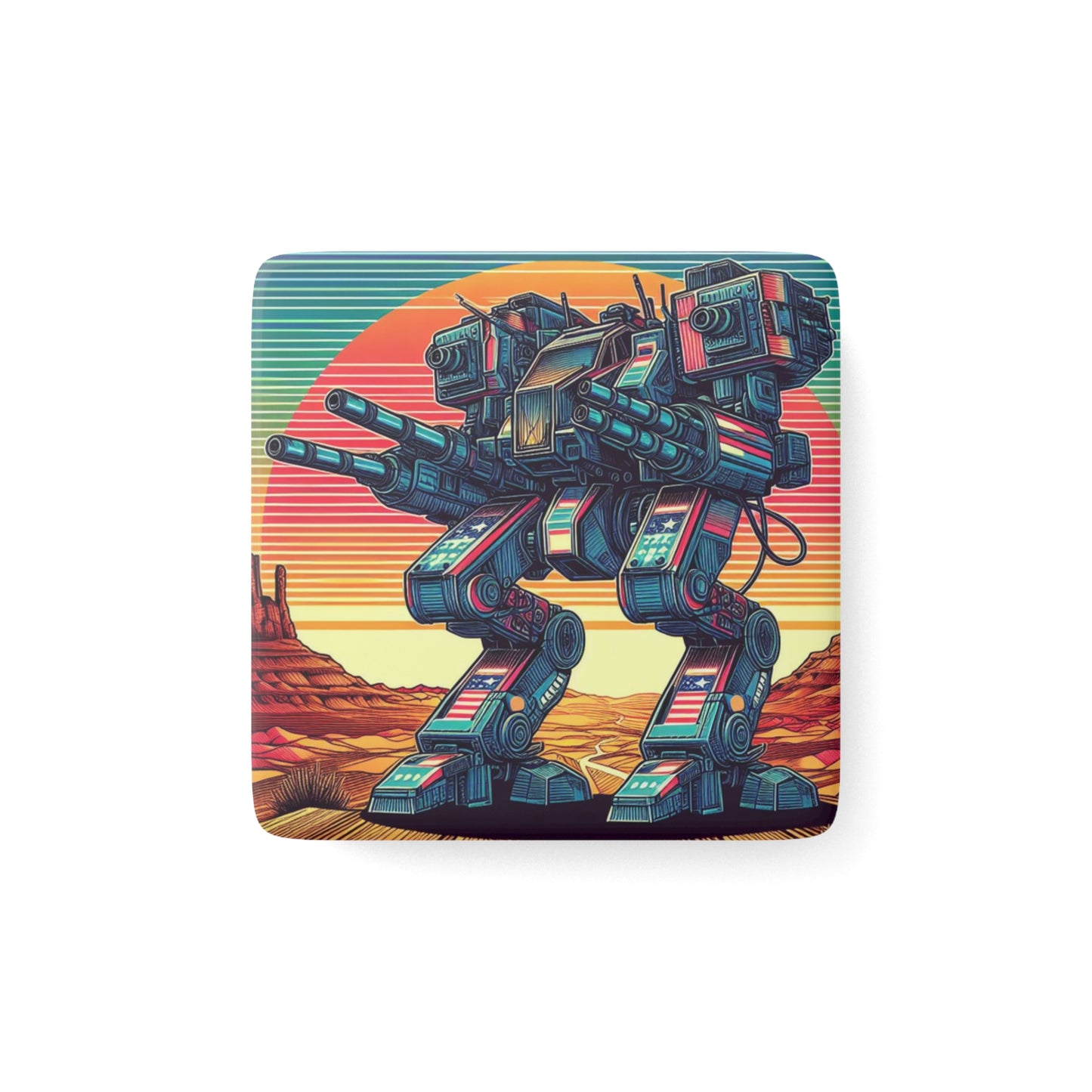 Porcelain Magnet, Square