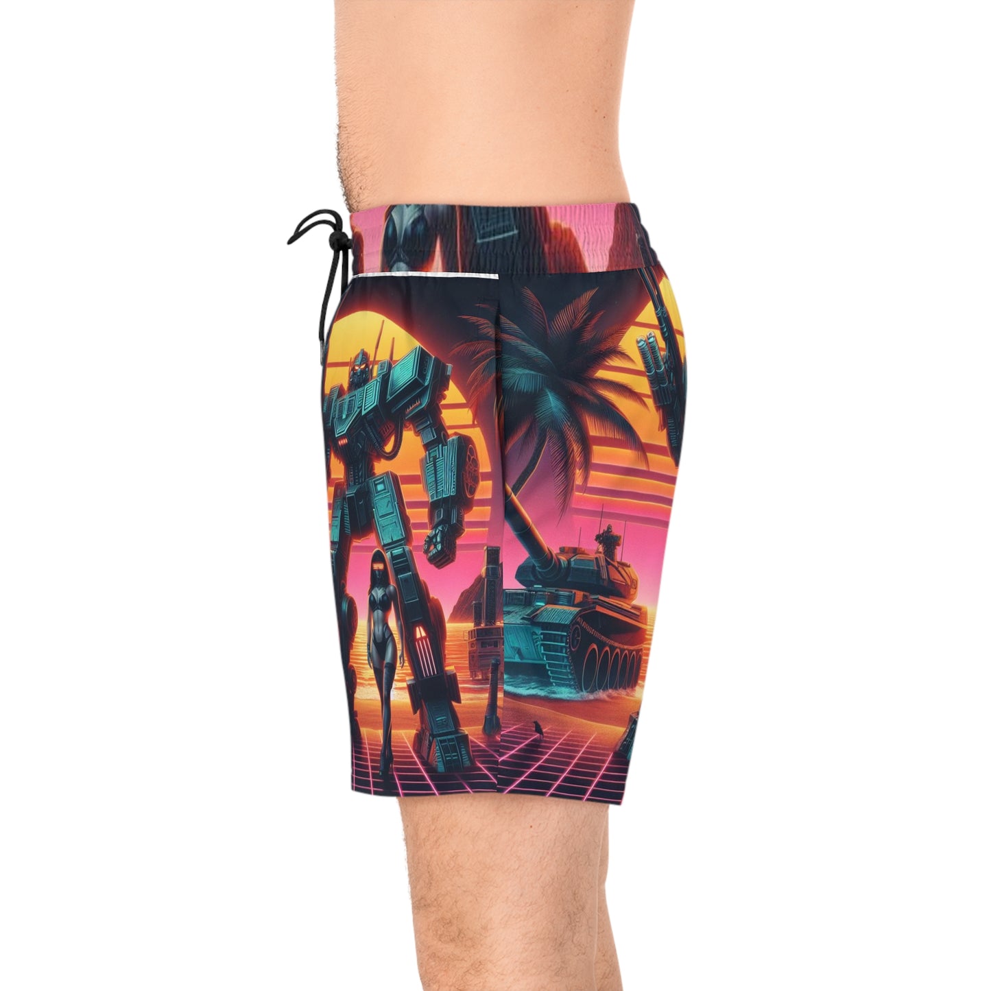 Men's Mid-Length Swim Shorts (AOP)