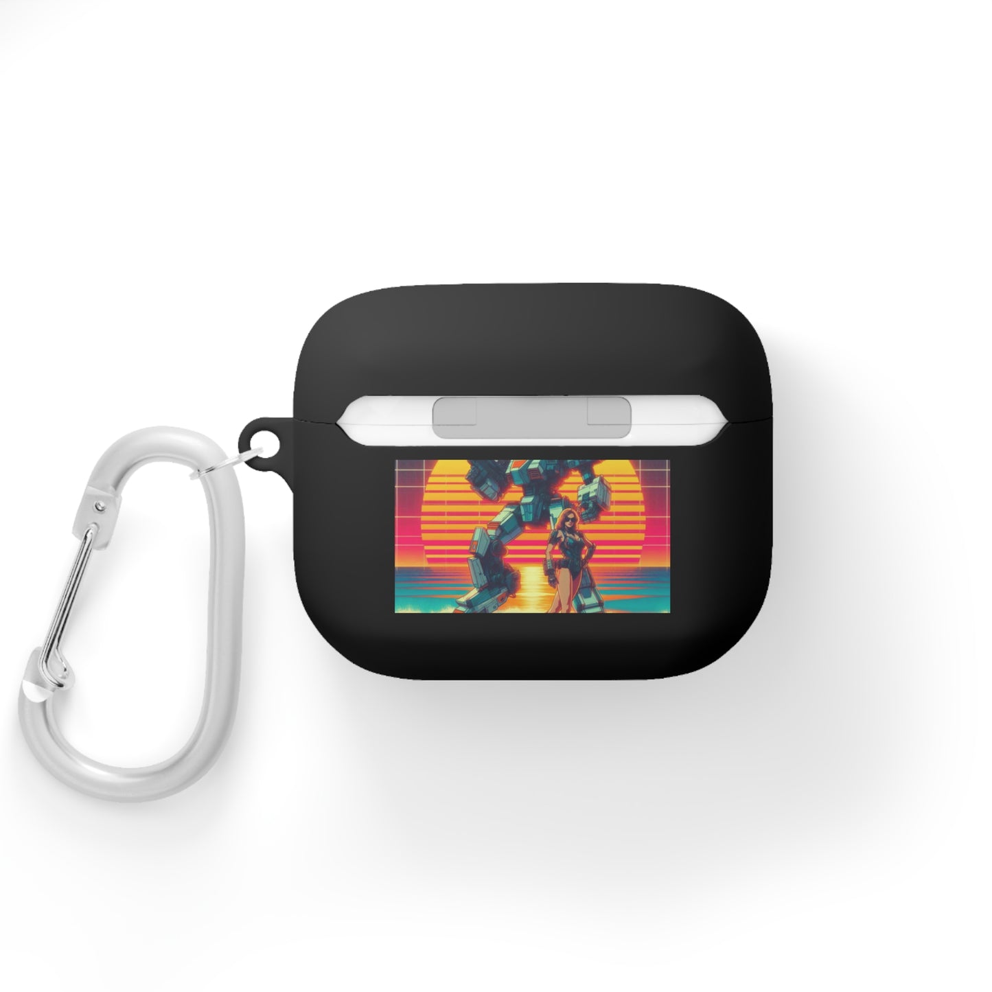 Retro Robot AirPods Case Cover - Stylish Protector for Music Lovers