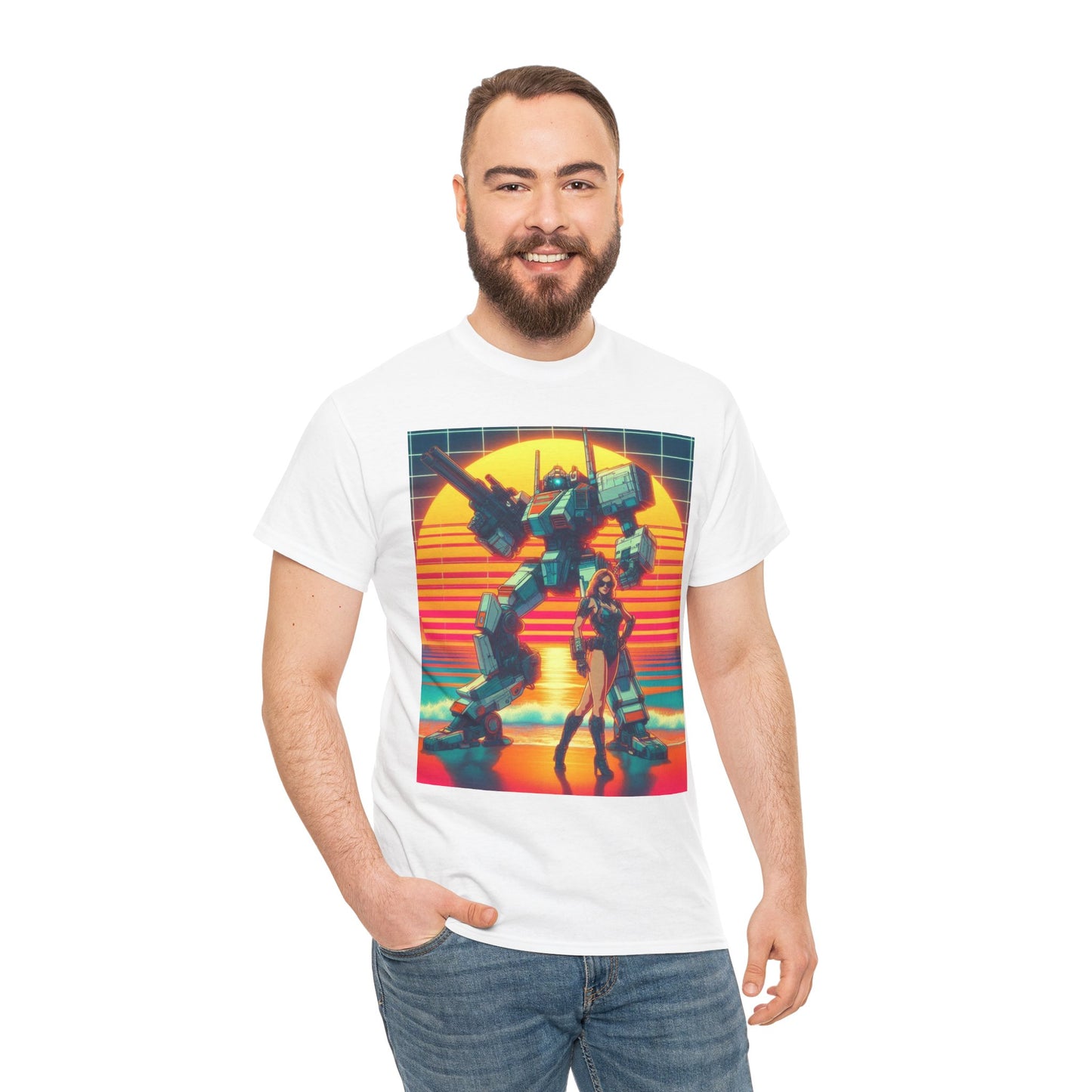 Retro Sci-Fi Unisex Heavy Cotton Tee with Bold Graphic Design, Perfect for Fans, Casual Outfits, Gifts for Birthdays, Convention [...]