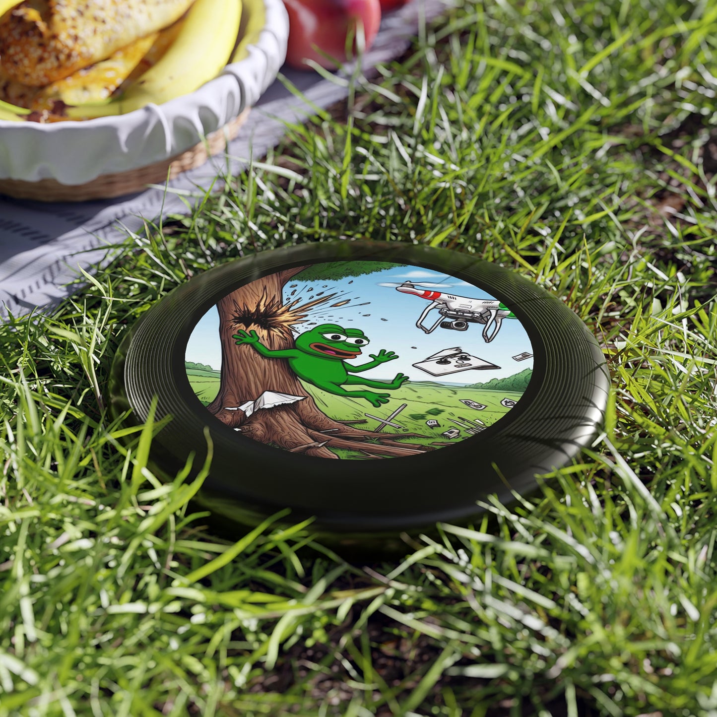 Wham-O Frisbee with Playful Frog Design - Perfect for Outdoor Fun and Games!