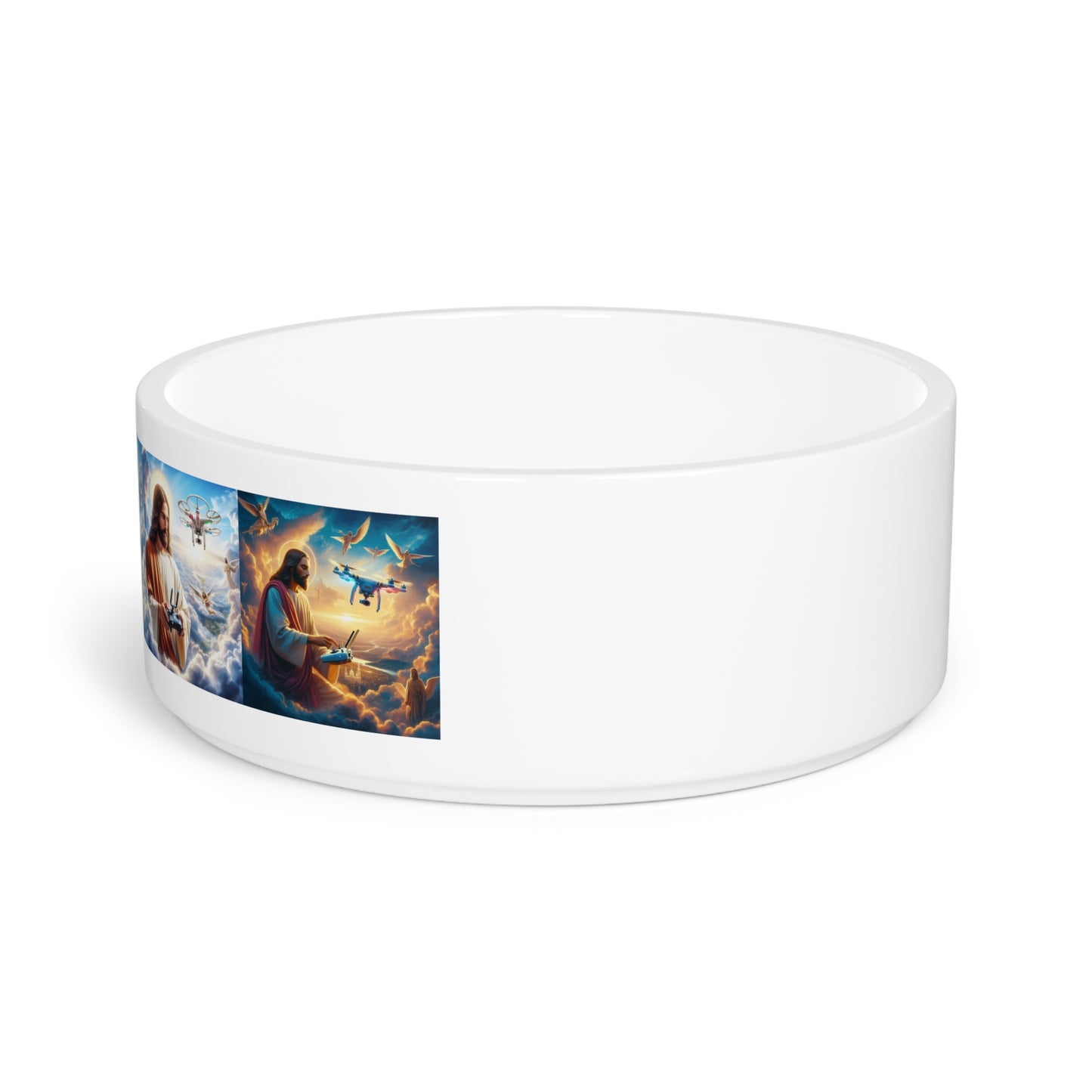 Divine Pet Bowl - Jesus Design for Faithful Pet Lovers