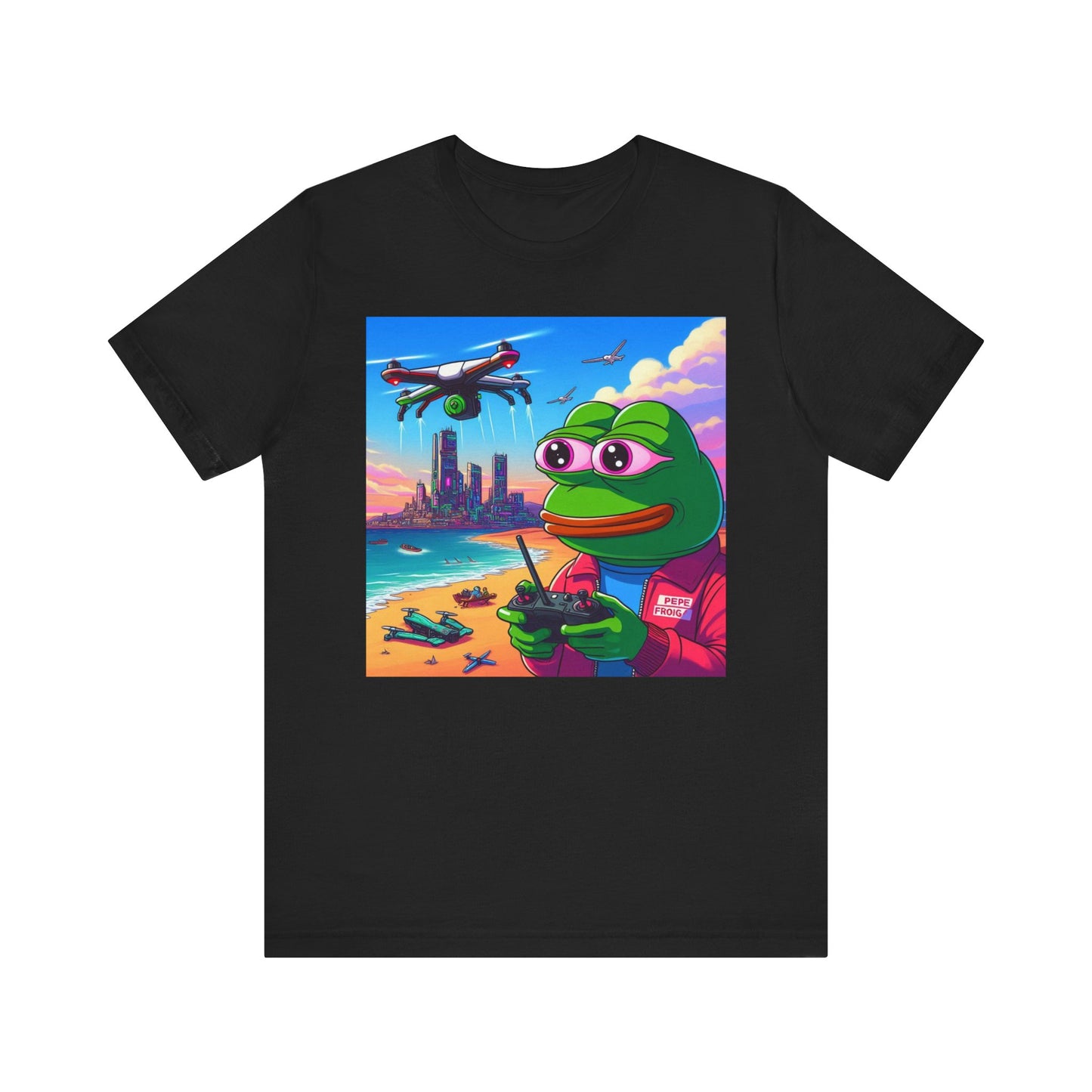 Chill Vibes Tee - Retro Drone Adventure Graphic