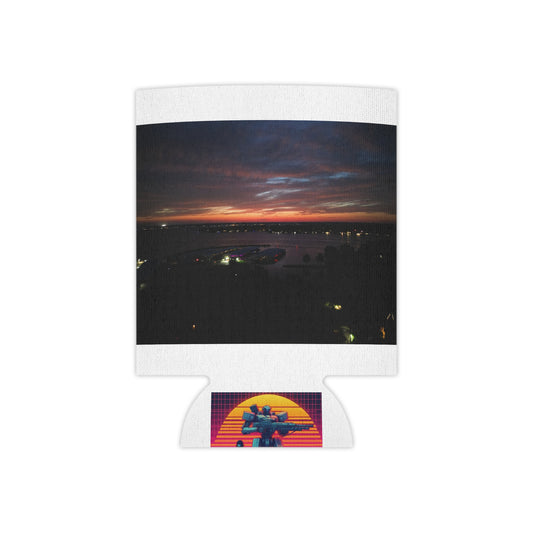 Sunset Paradise Can Cooler - Tropical Drink Insulator for Parties, BBQs, Beach Days, Summer Celebrations, Gifts