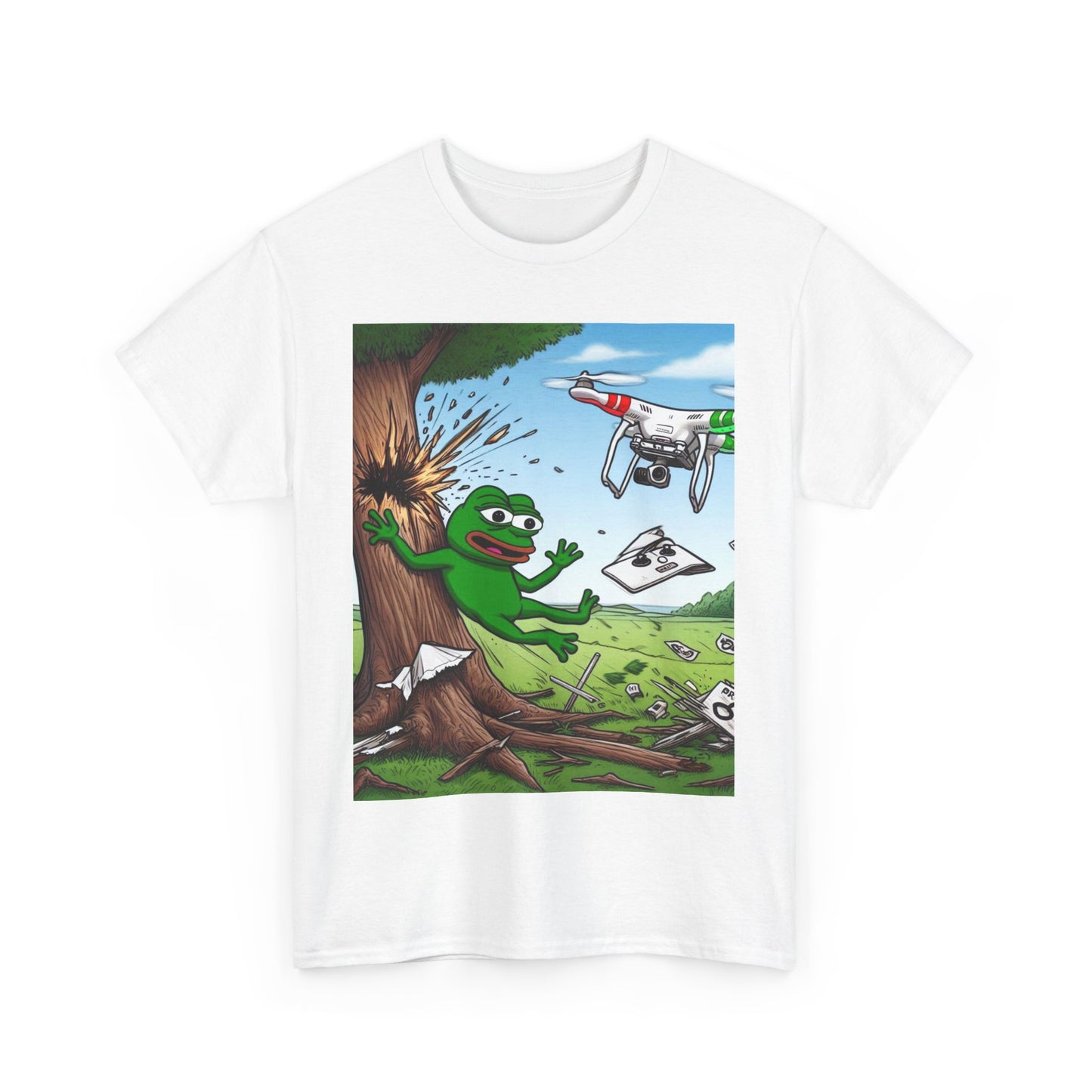 Funny Unisex Heavy Cotton Tee - Drone Adventure Design