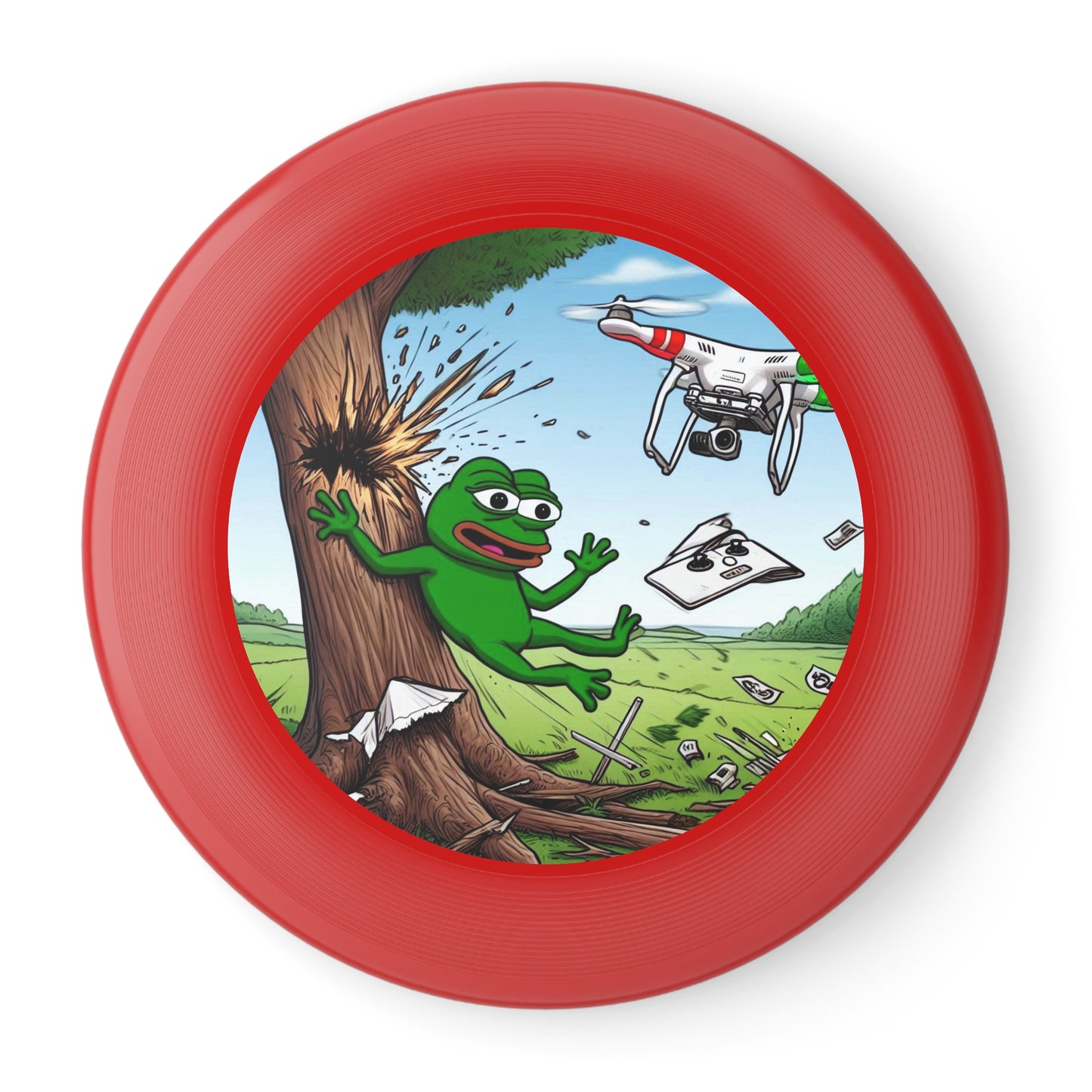 Wham-O Frisbee with Playful Frog Design - Perfect for Outdoor Fun and Games!