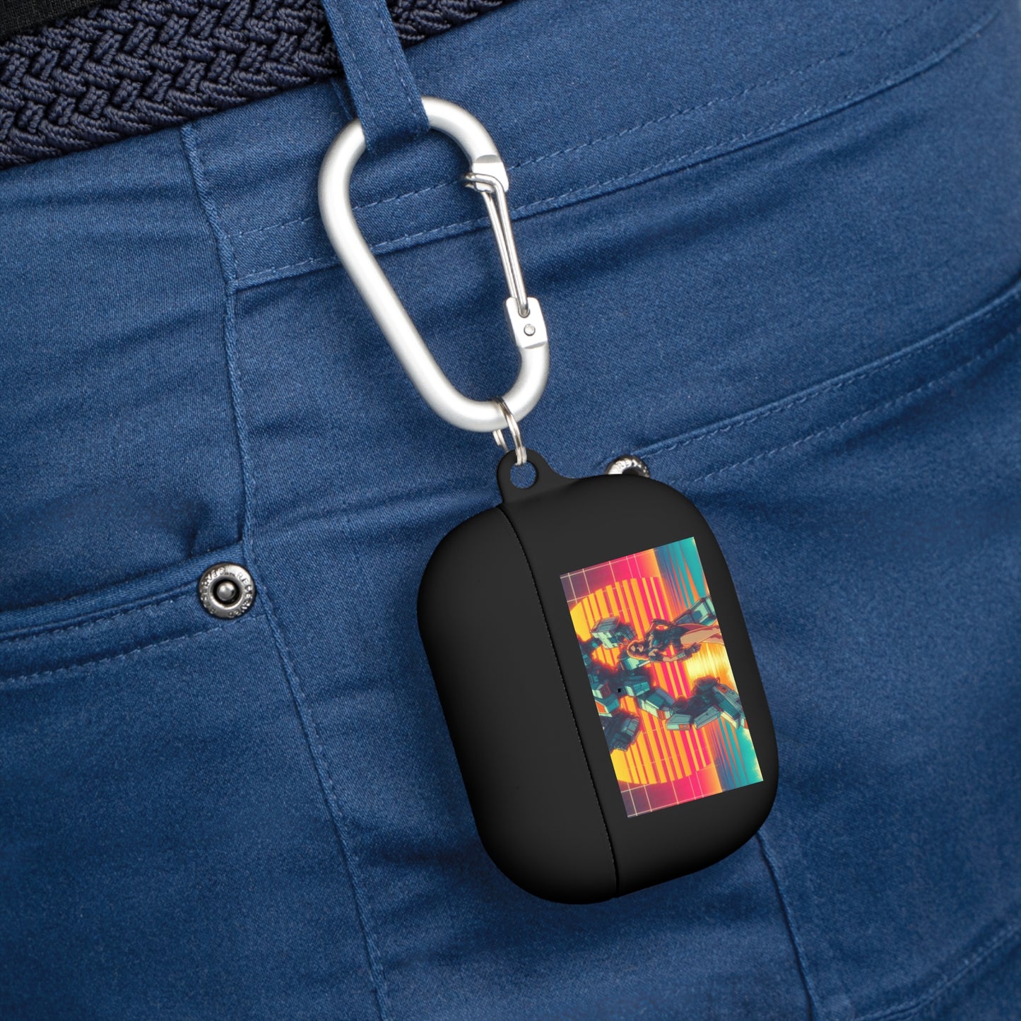 Retro Robot AirPods Case Cover - Stylish Protector for Music Lovers