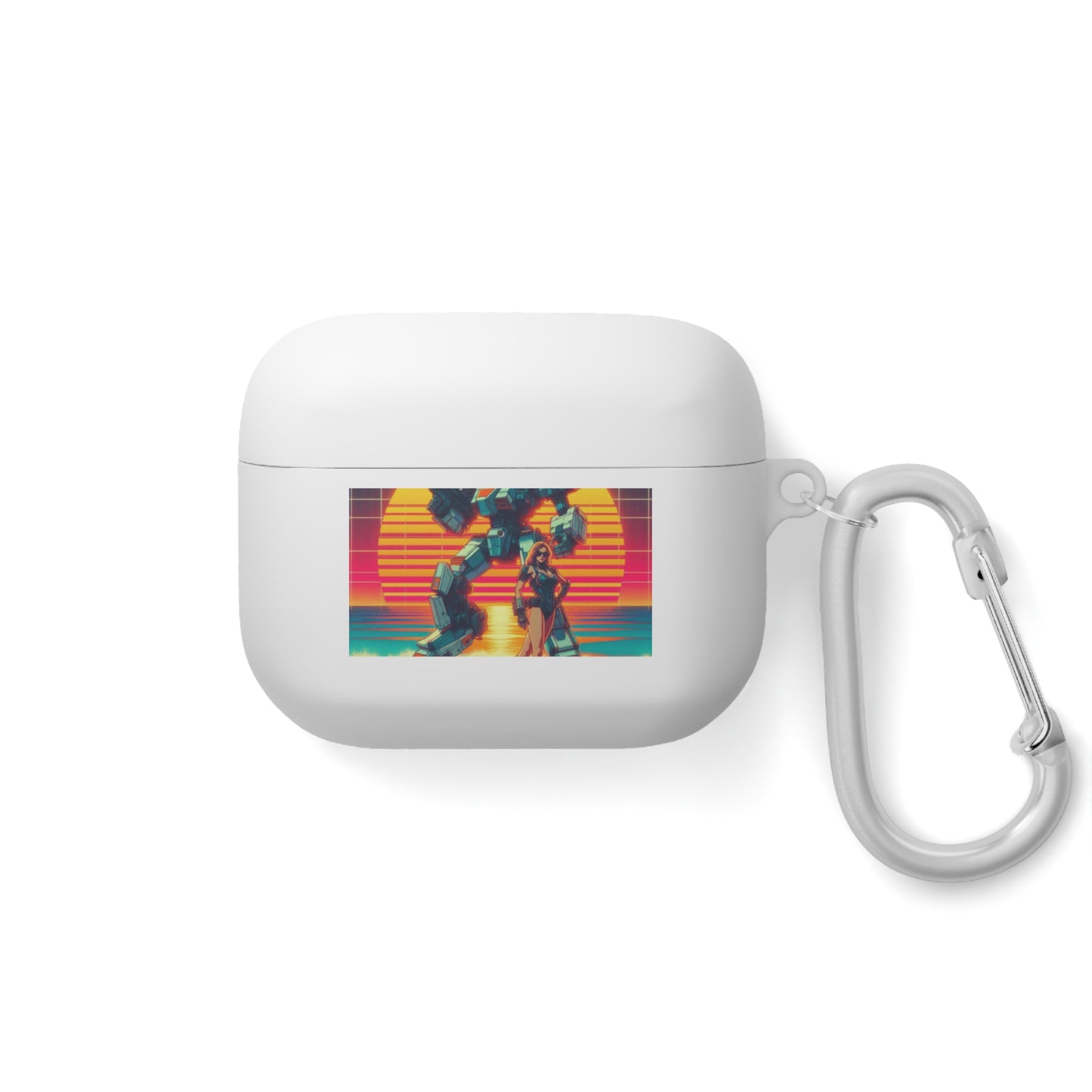 Retro Robot AirPods Case Cover - Stylish Protector for Music Lovers