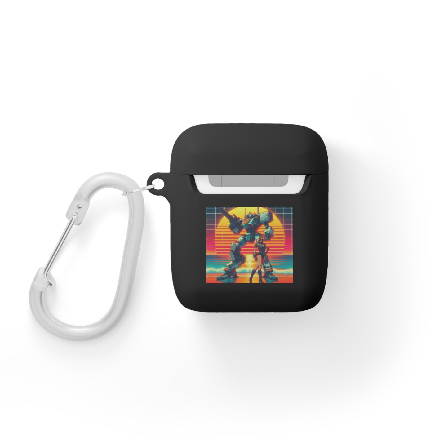 Retro Robot AirPods Case Cover - Stylish Protector for Music Lovers