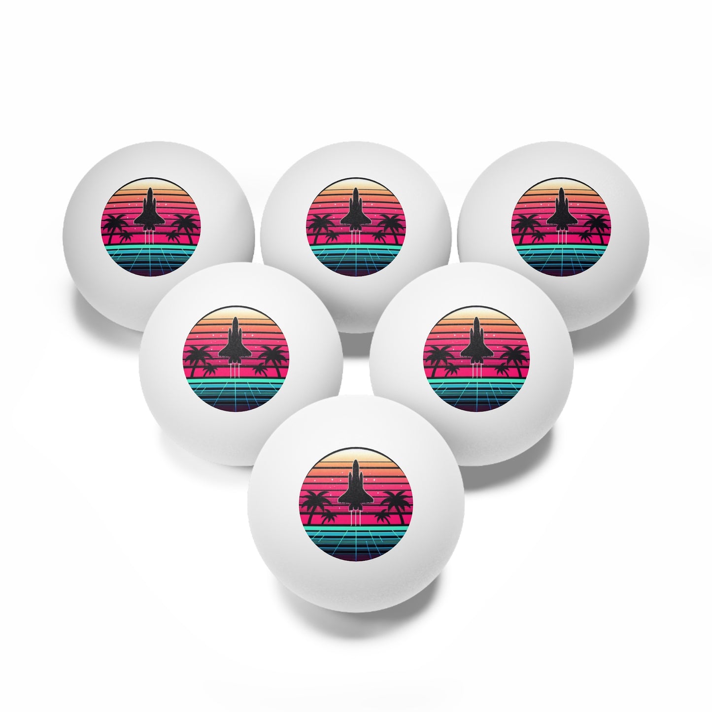 Ping Pong Balls, 6 pcs