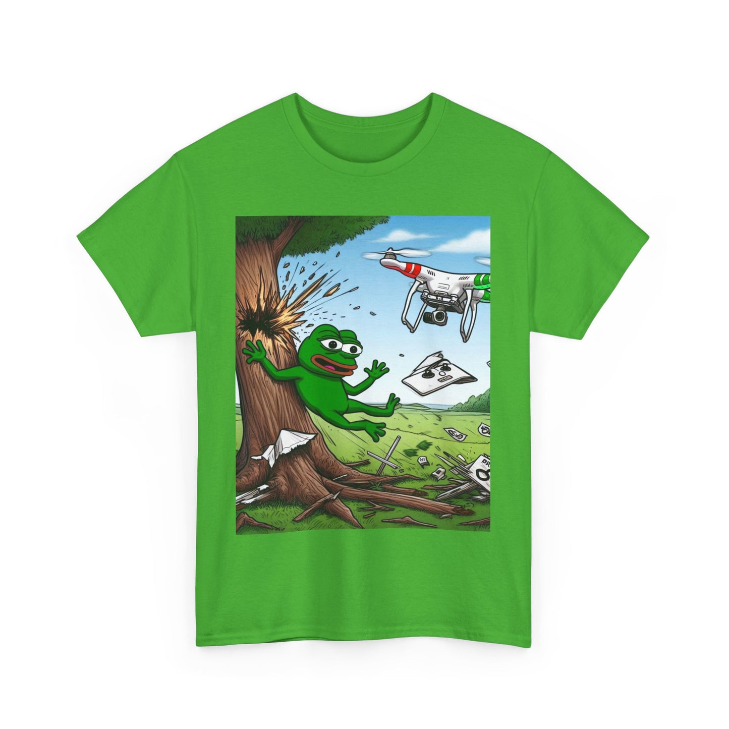 Funny Unisex Heavy Cotton Tee - Drone Adventure Design