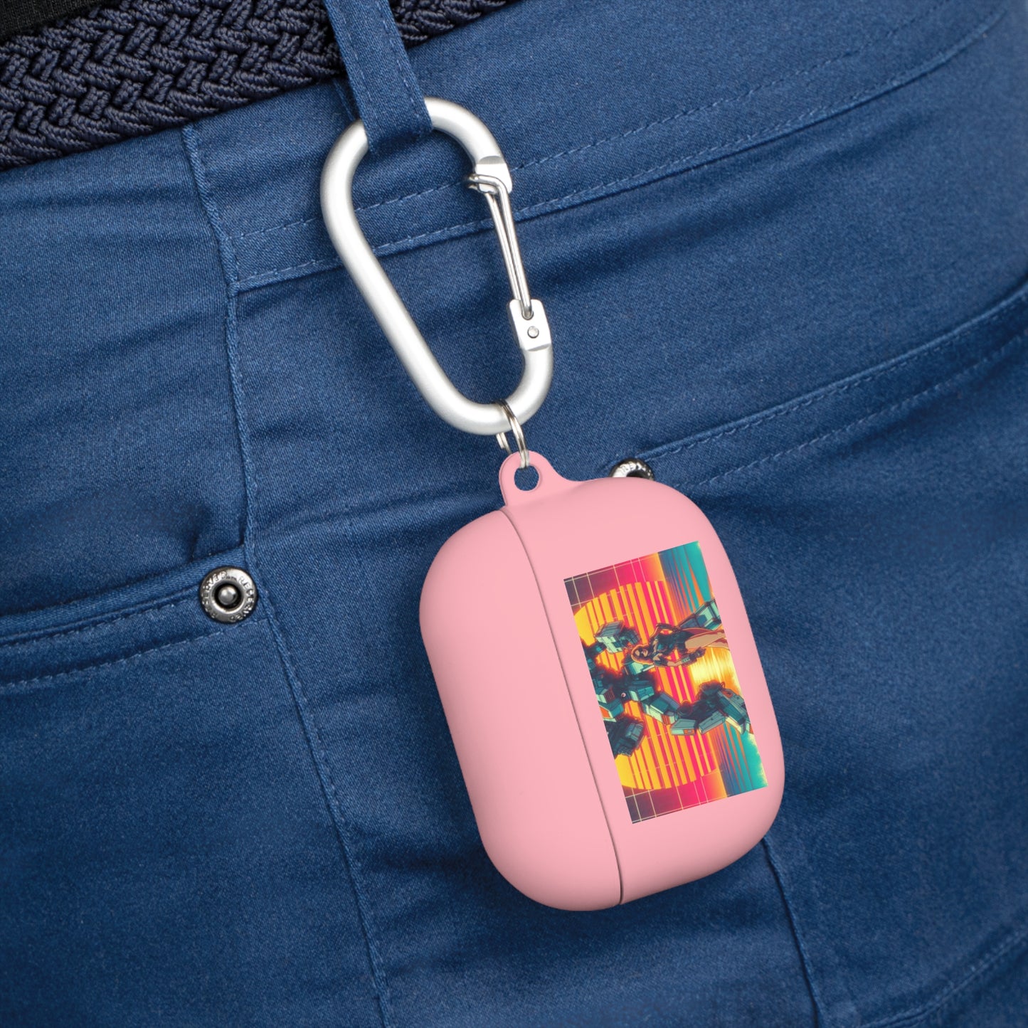 Retro Robot AirPods Case Cover - Stylish Protector for Music Lovers