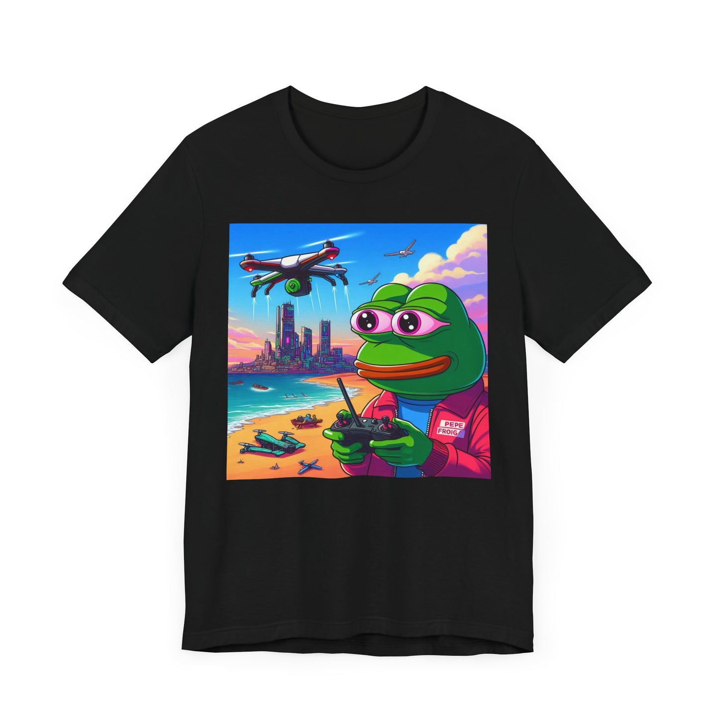 Chill Vibes Tee - Retro Drone Adventure Graphic