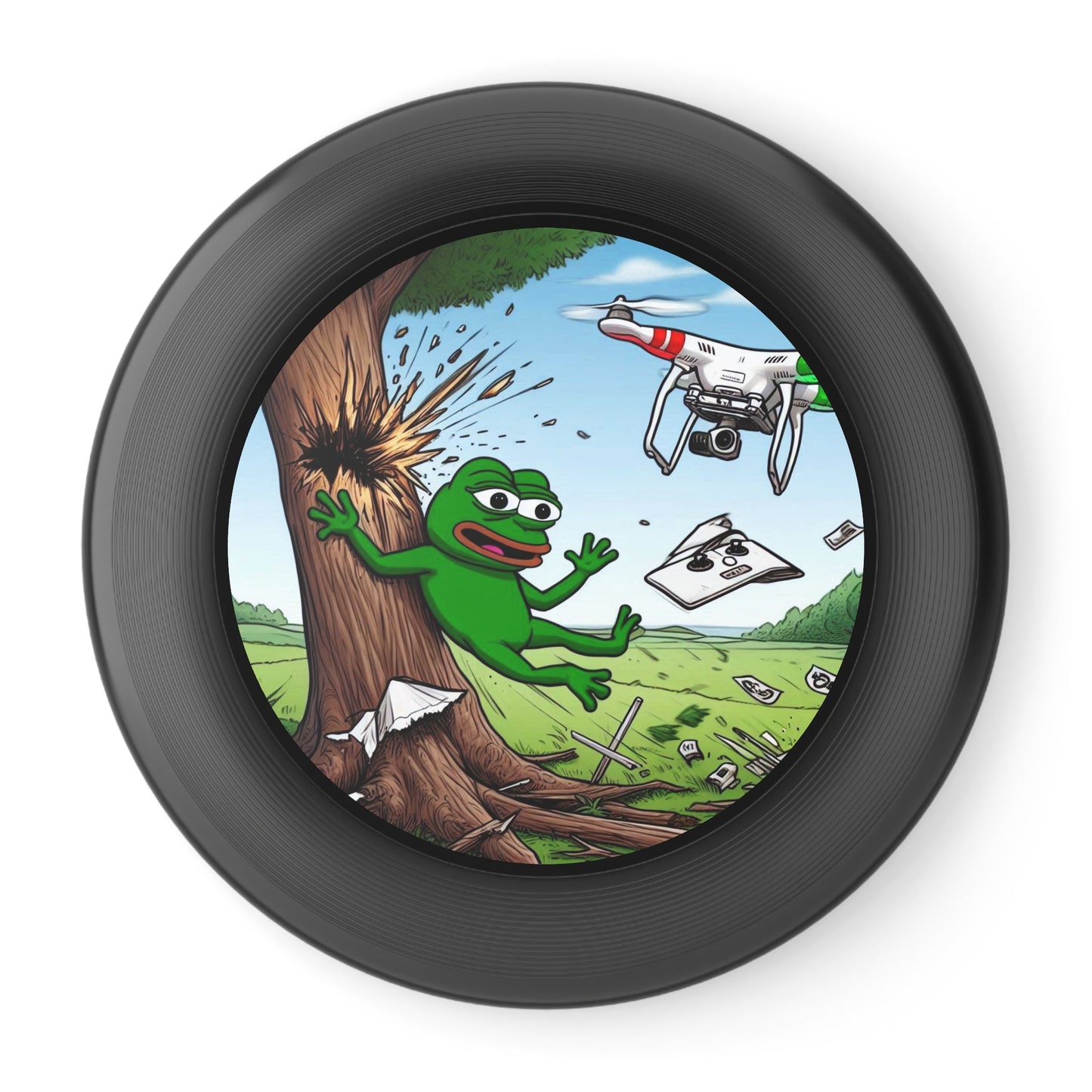 Wham-O Frisbee with Playful Frog Design - Perfect for Outdoor Fun and Games!