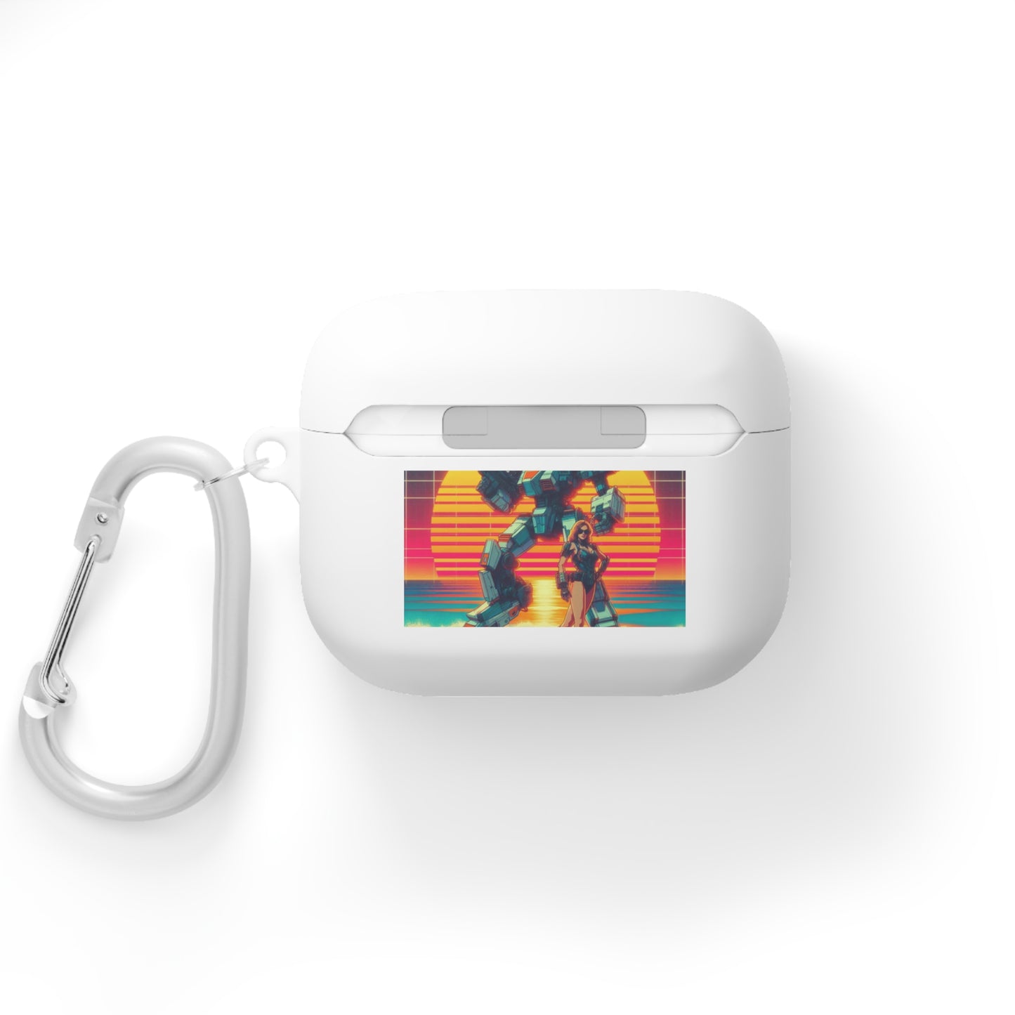 Retro Robot AirPods Case Cover - Stylish Protector for Music Lovers